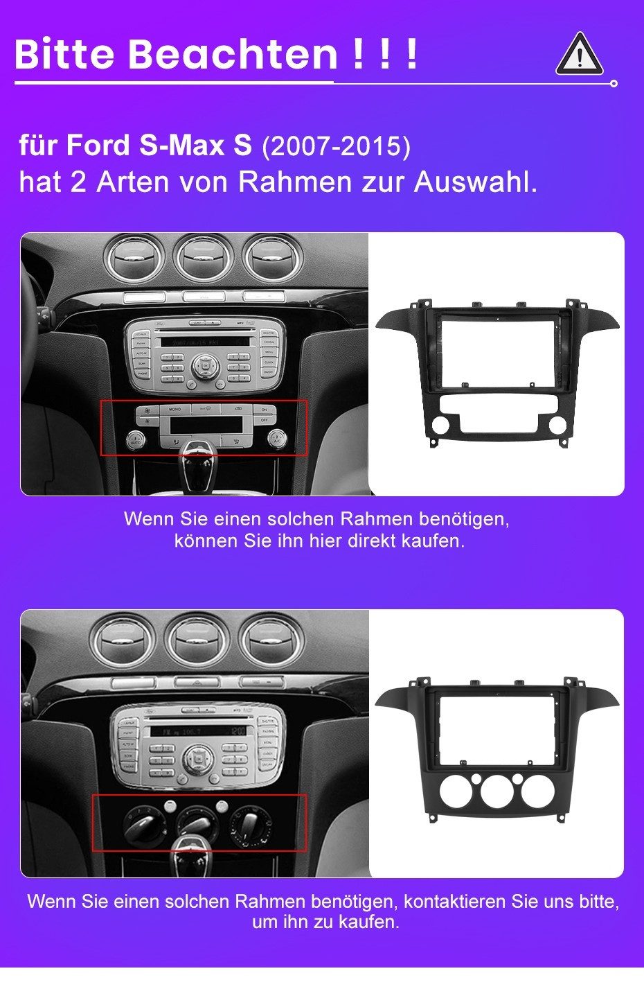 ESSGOO DAB+ Für Ford S-Max 2007-15 Android 15 Autoradio Carplay GPS Navi RDS Autoradio (RDS, 4+64GB(optional), Digitalradio (DAB), FM, AM, Carplay Android Auto Bluetooth EQ USB GPS Navi WIFI Touchscreen)