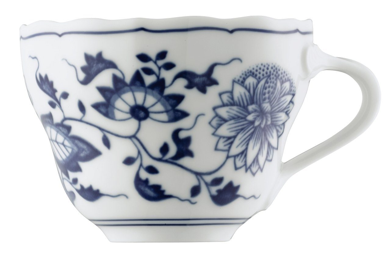 Hutschenreuther Tasse Blau Zwiebelmuster Kaffee-Obertasse 0,21 l, Porzellan, Tassen