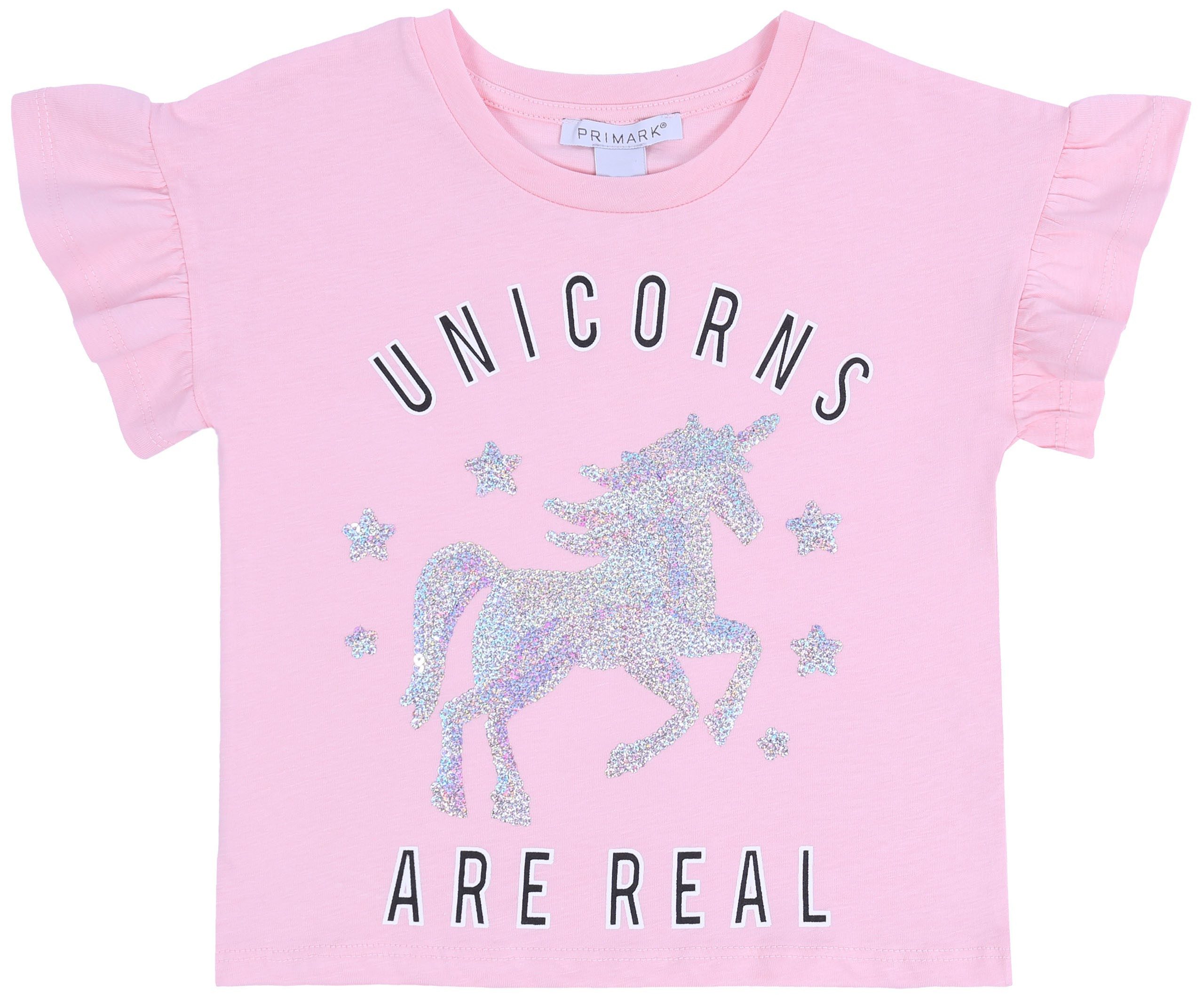 Kurzarmbluse Pinkes T-Shirt Einhorn 2-3 Jahre
