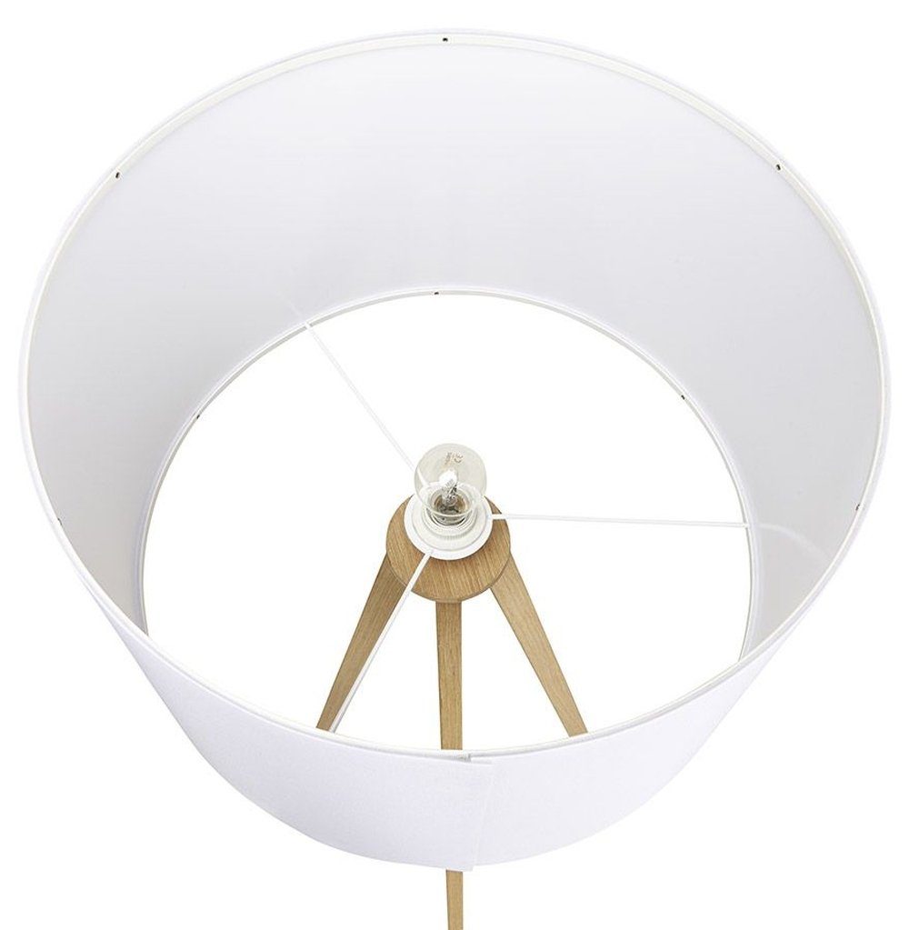 Design Weiß/Naturbelassen Stehlampe TRIVET Kokoon
