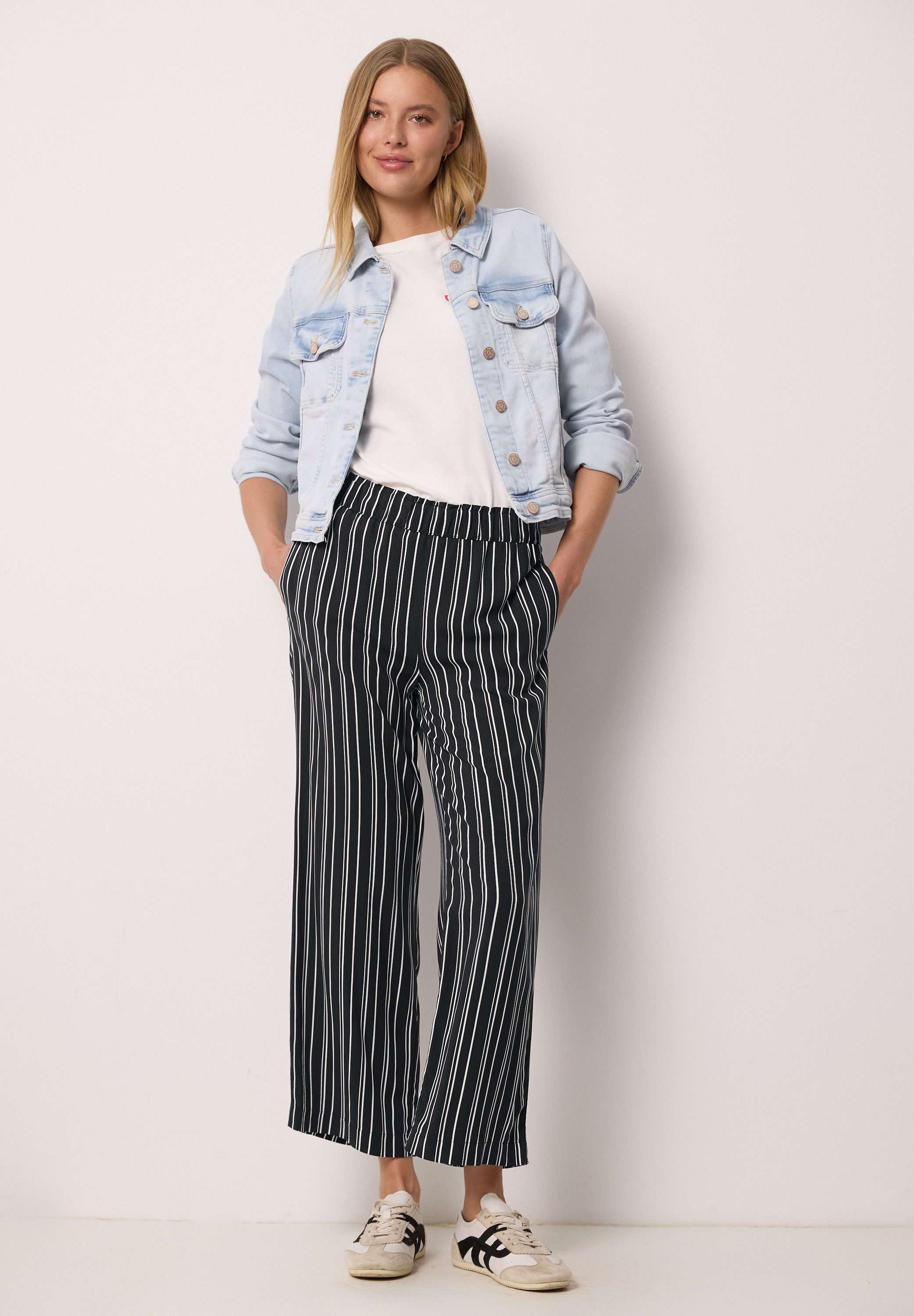 STREET ONE STUDIO Culotte satinierte Viskose