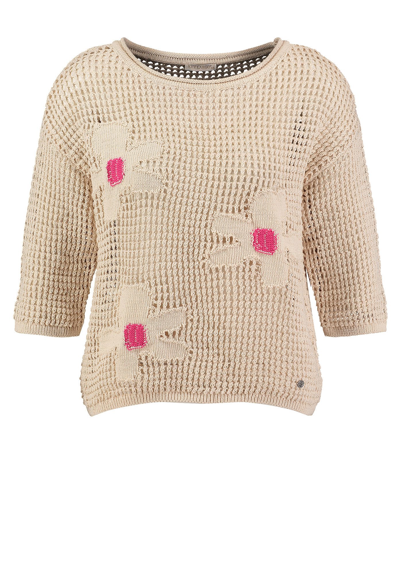 Key Largo Rundhalspullover WKN SHORE round (1-tlg)