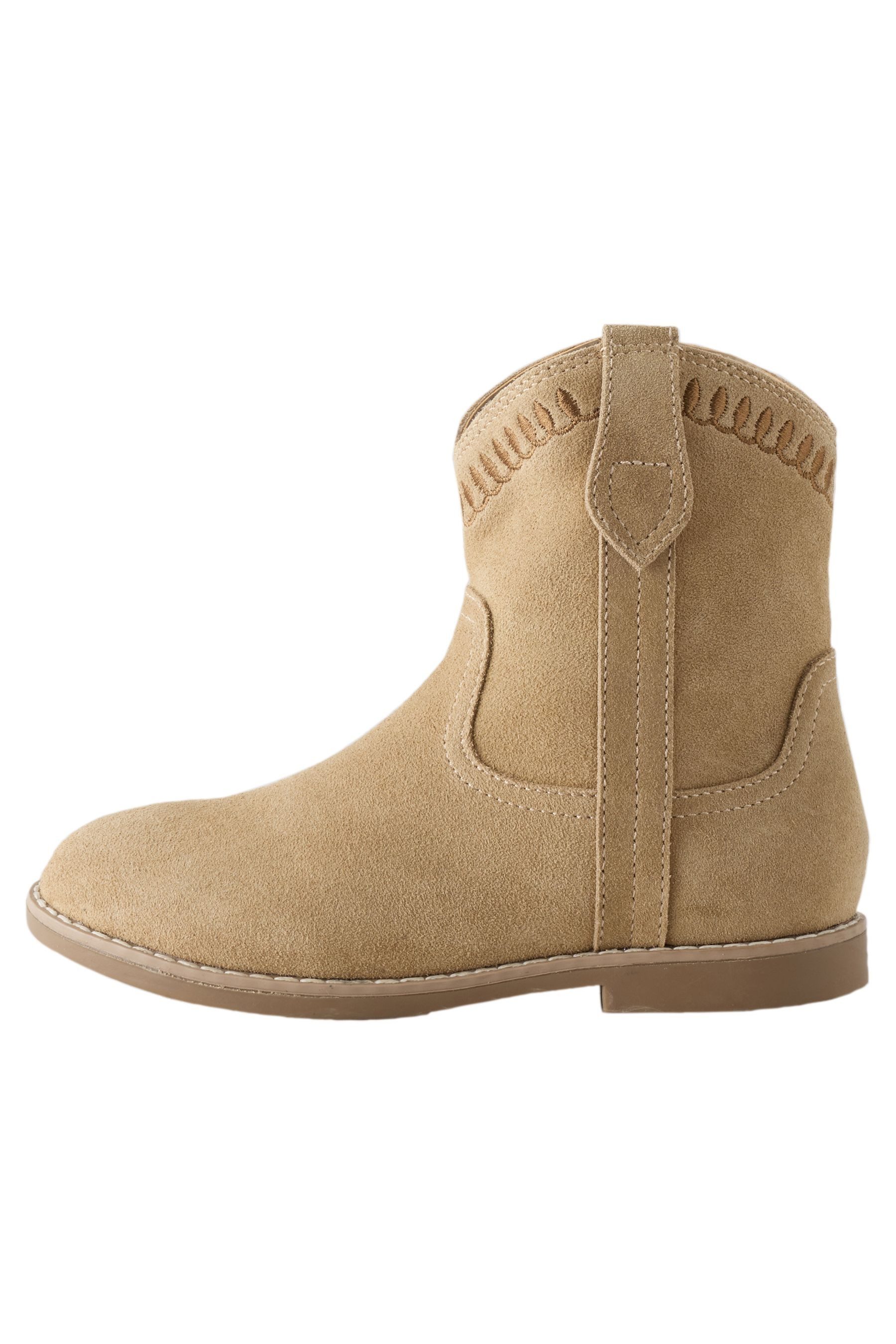 Next Cowboy-Stiefeletten aus Veloursleder Stiefelette