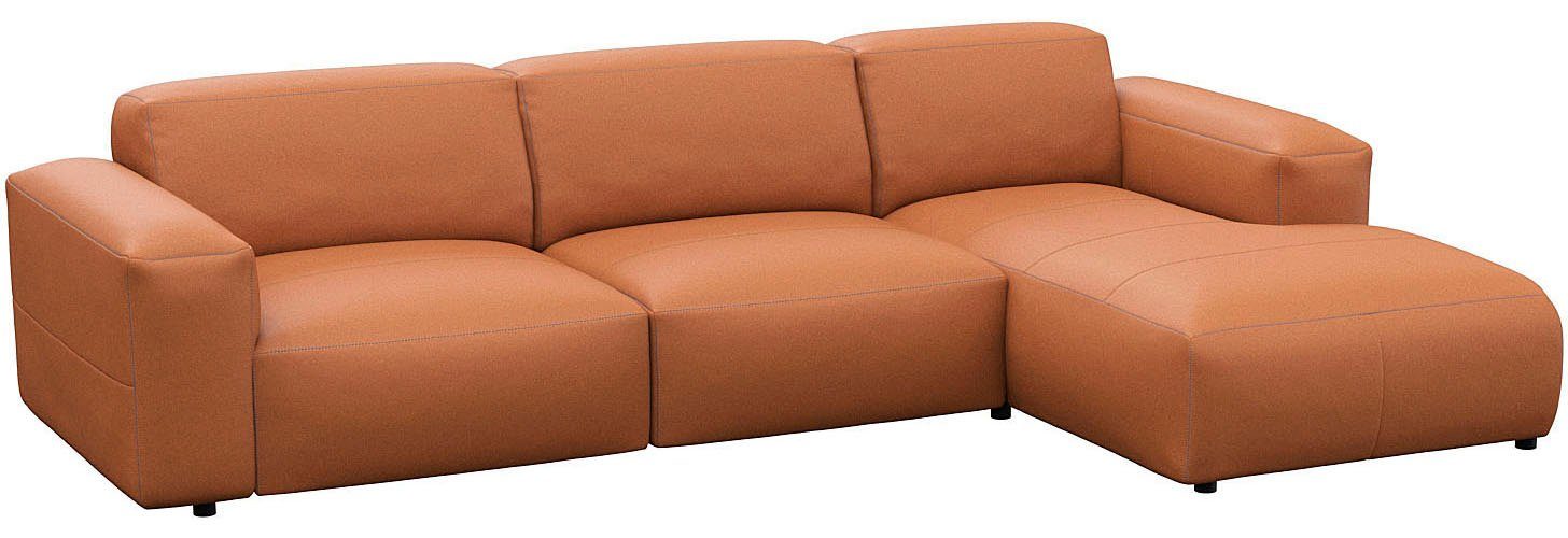 FLEXLUX Ecksofa Lucera bequem und komfortabel durch hochwertigen Sitzaufbau, L.Form, modern & anschmiegsam, Kaltschaum, Stahl-Wellenunterfederung