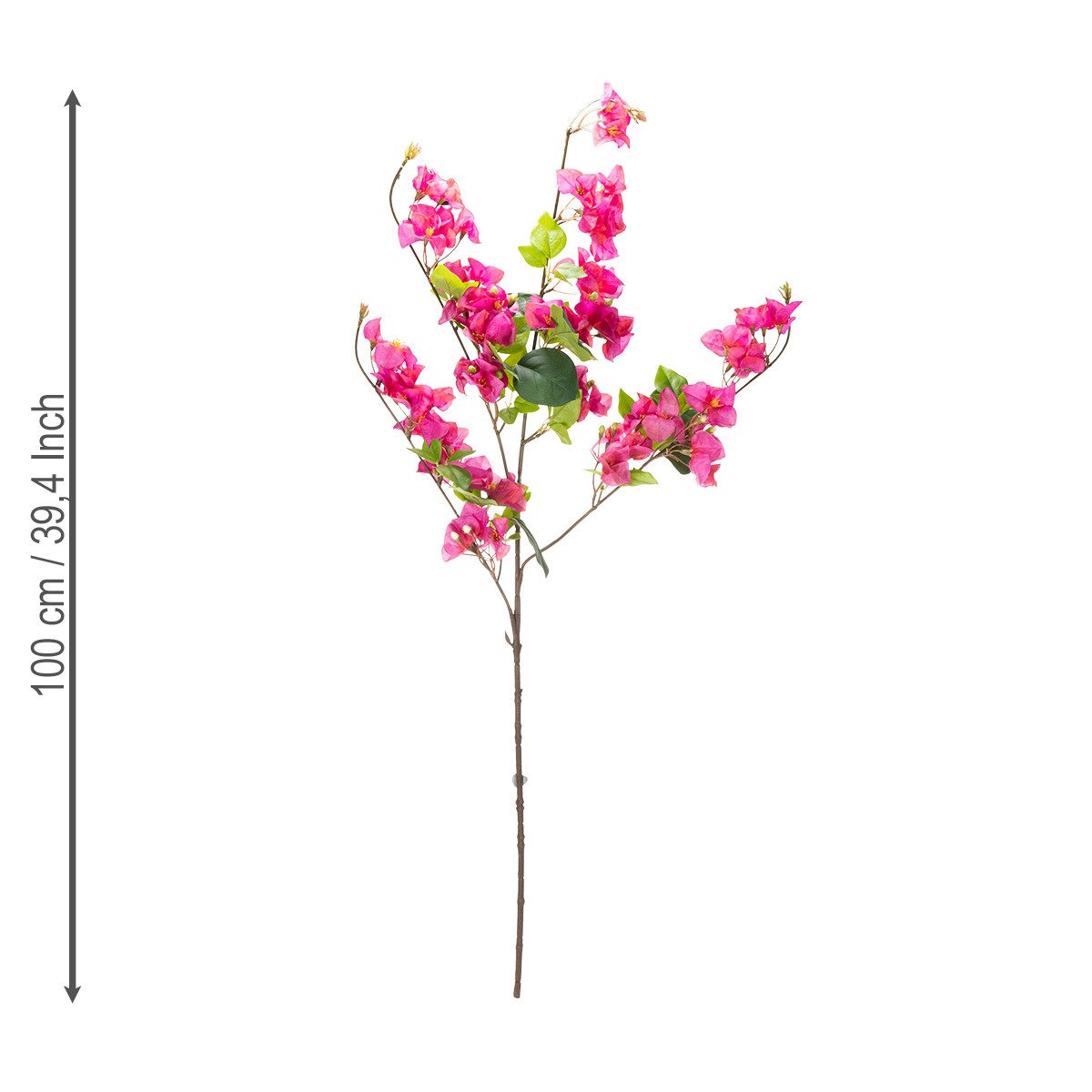 Kunstblume Kunstpflanze Bougainvillea Zweig für exotische, Florists Products, Höhe 100 cm