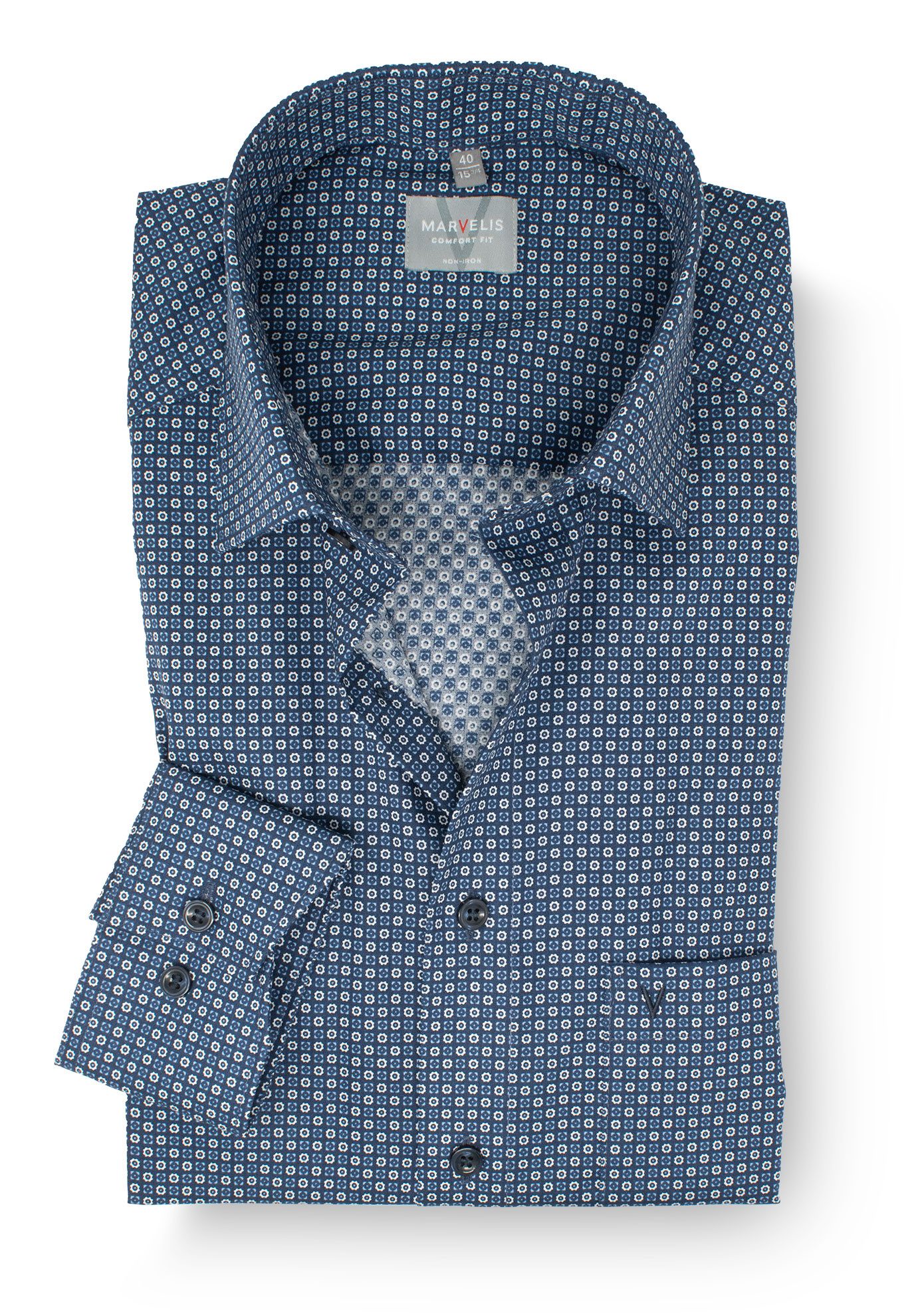 MARVELIS Businesshemd Comfort Fit bequeme Schnittführung günstig online kaufen