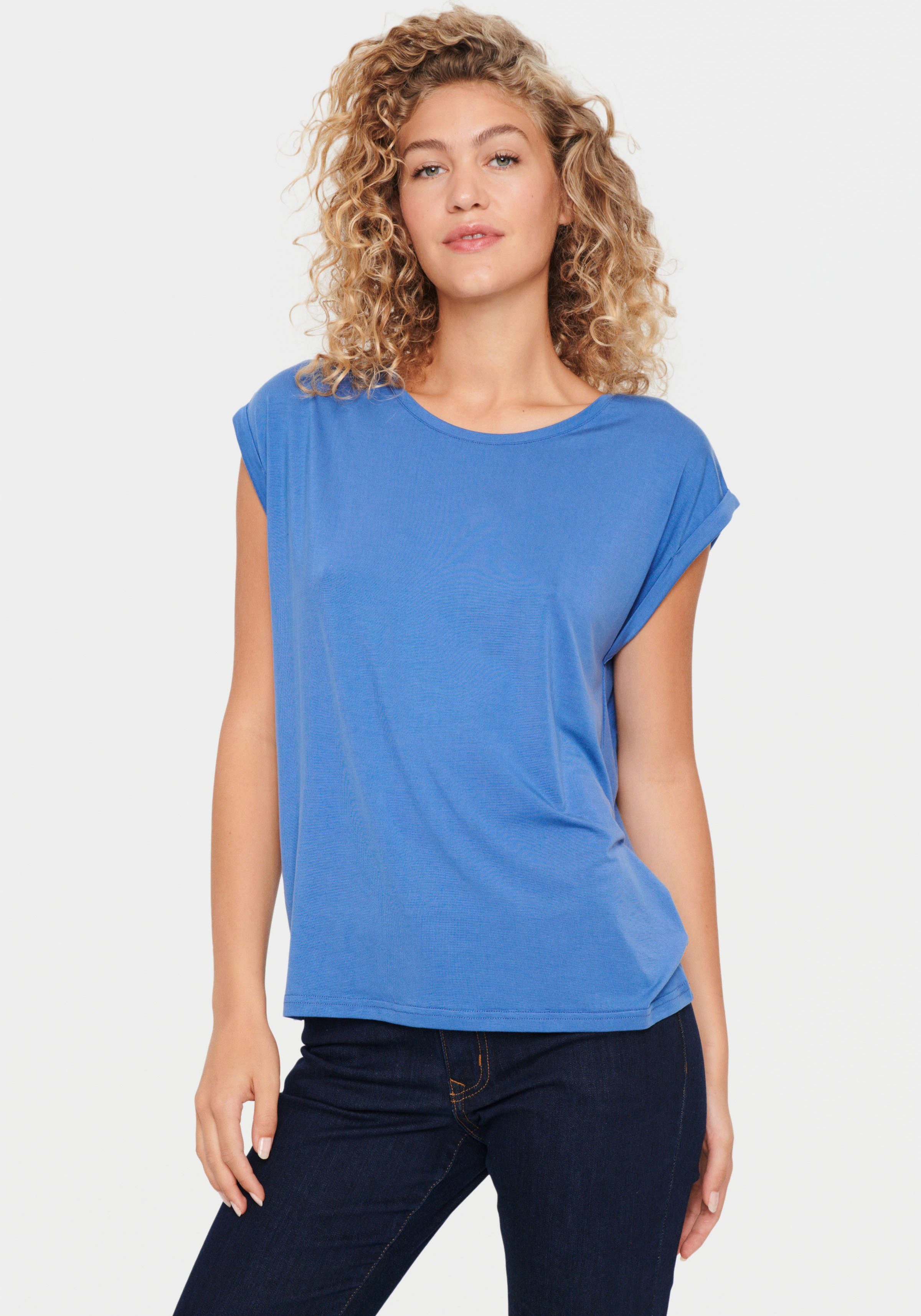 Saint Tropez Kurzarmshirt U1520, AdeliaSZ Blue Dutch T-Shirt