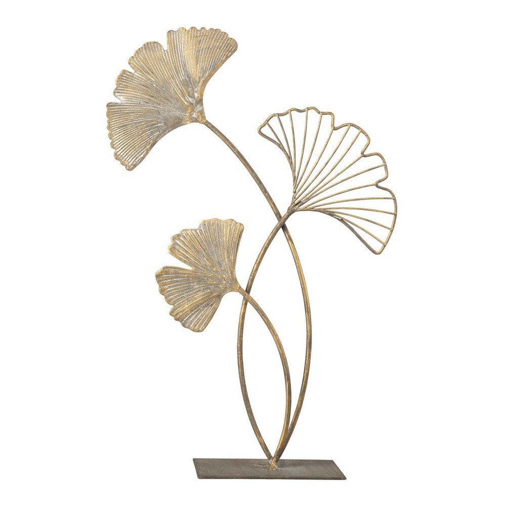 MICA Dekofigur Standdeko - Gingkoblätter - aus Metall - ca. 19 x 7 x 33,5 c günstig online kaufen