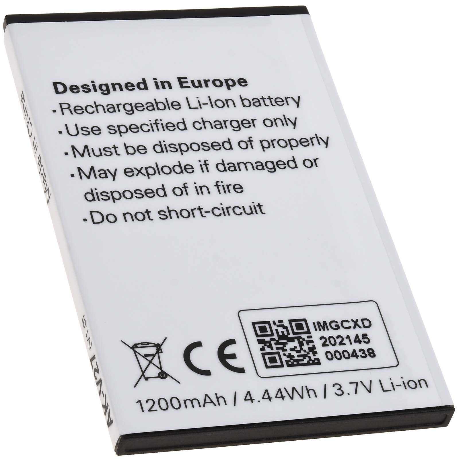 Emporia Akku für Seniorenhandy Emporia Simplicity / V27 / Typ AK-V27 Handy-Akku 1200 mAh (3.7 V)