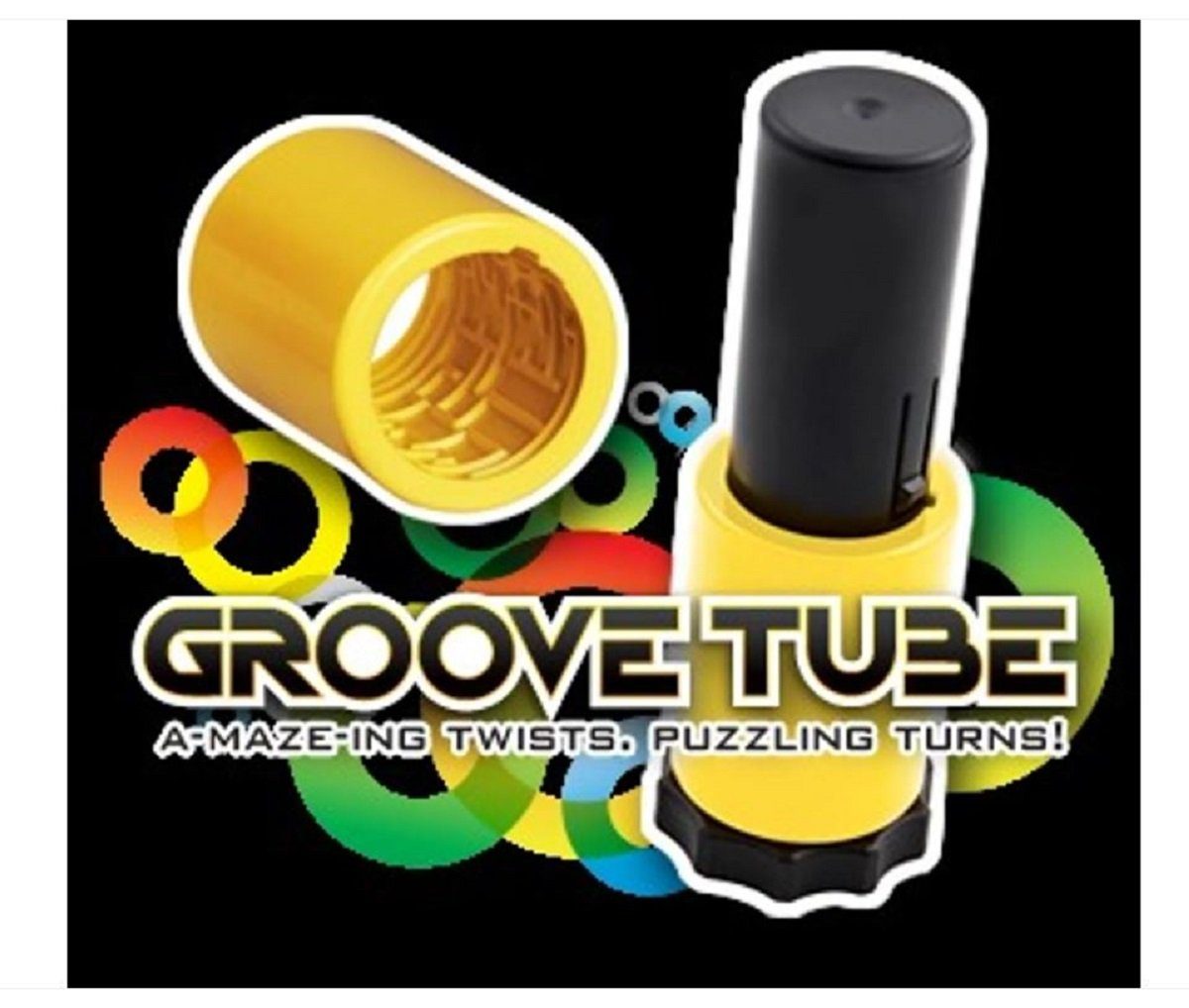 gelb Groove Labyrinth Spiel, Luna24 3D-Puzzle Puzzleteile Tube