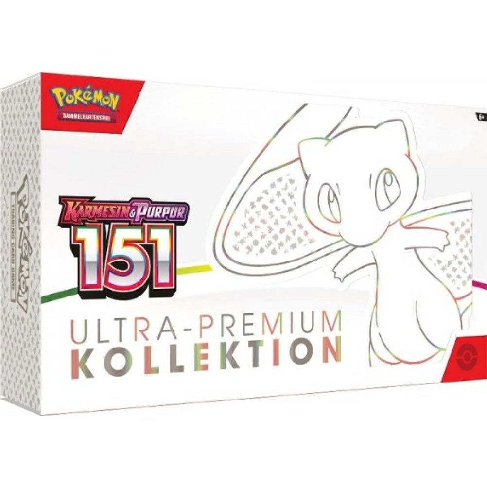 POKÉMON Sammelkarte Pokemon 151 Ultra Premium Kollektion - Karmesin & Purpur, Pokémon 151 - Deutsch - 16 Booster Packs