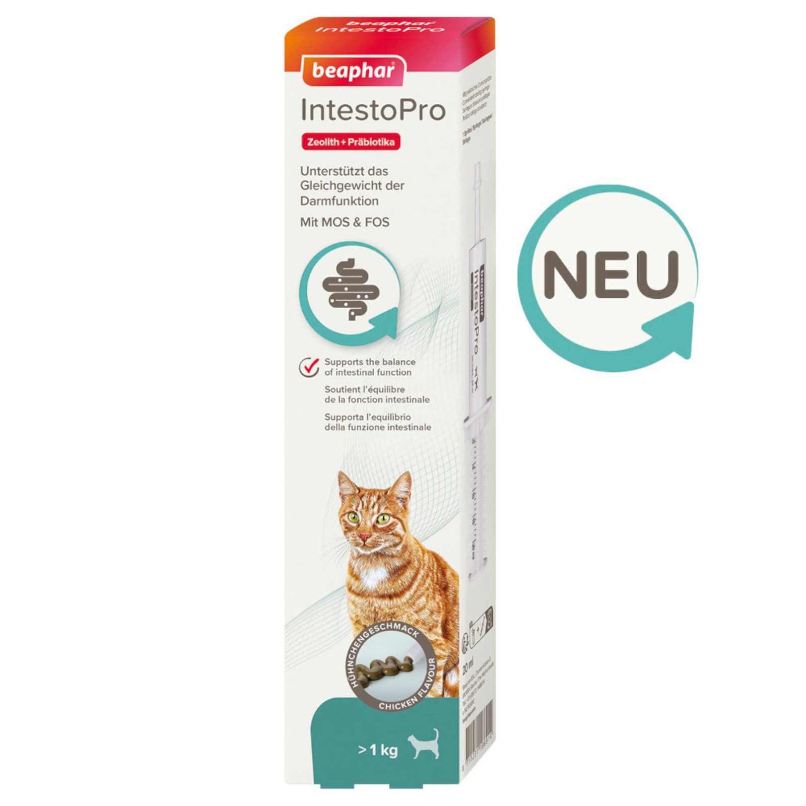 beaphar IntestoPro Paste für Katzen, Ergänzungsfuttermittel für: Katzen