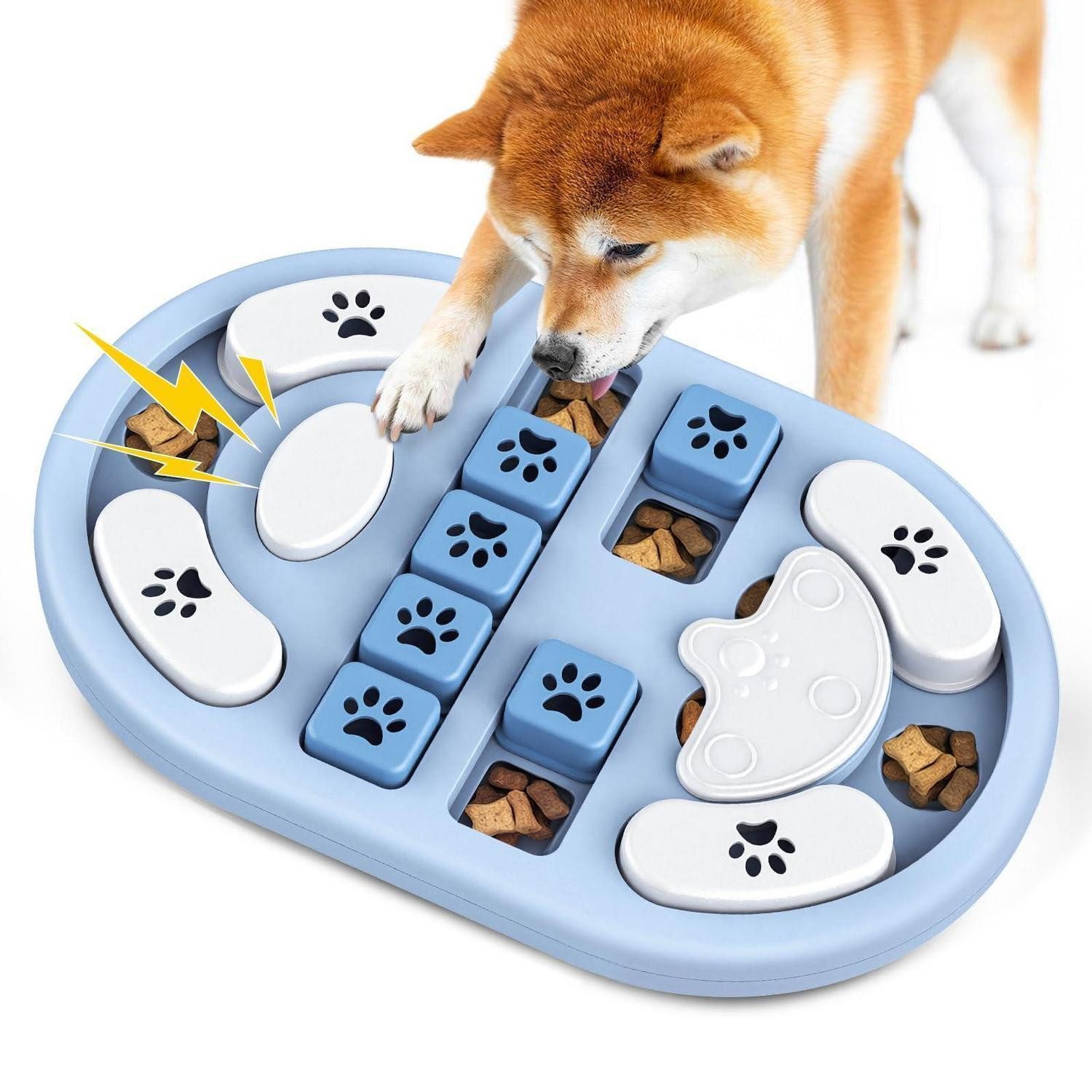 LuxusKollektion Tier-Intelligenzspielzeug Intelligenzspielzeug Hund Quietsch Blau/Weiss, Kunststoff, (1-tlg)