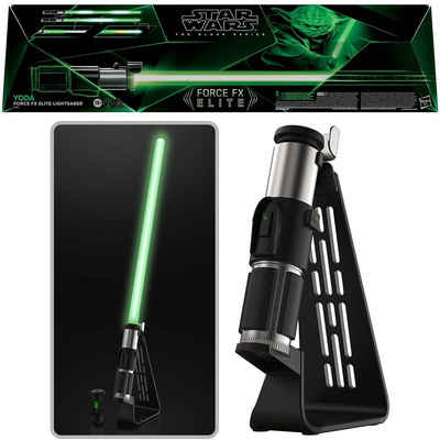Hasbro Spielzeug-Schwert Star Wars Black Series Yoda Force FX Elite Electronic Lightsaber Prop