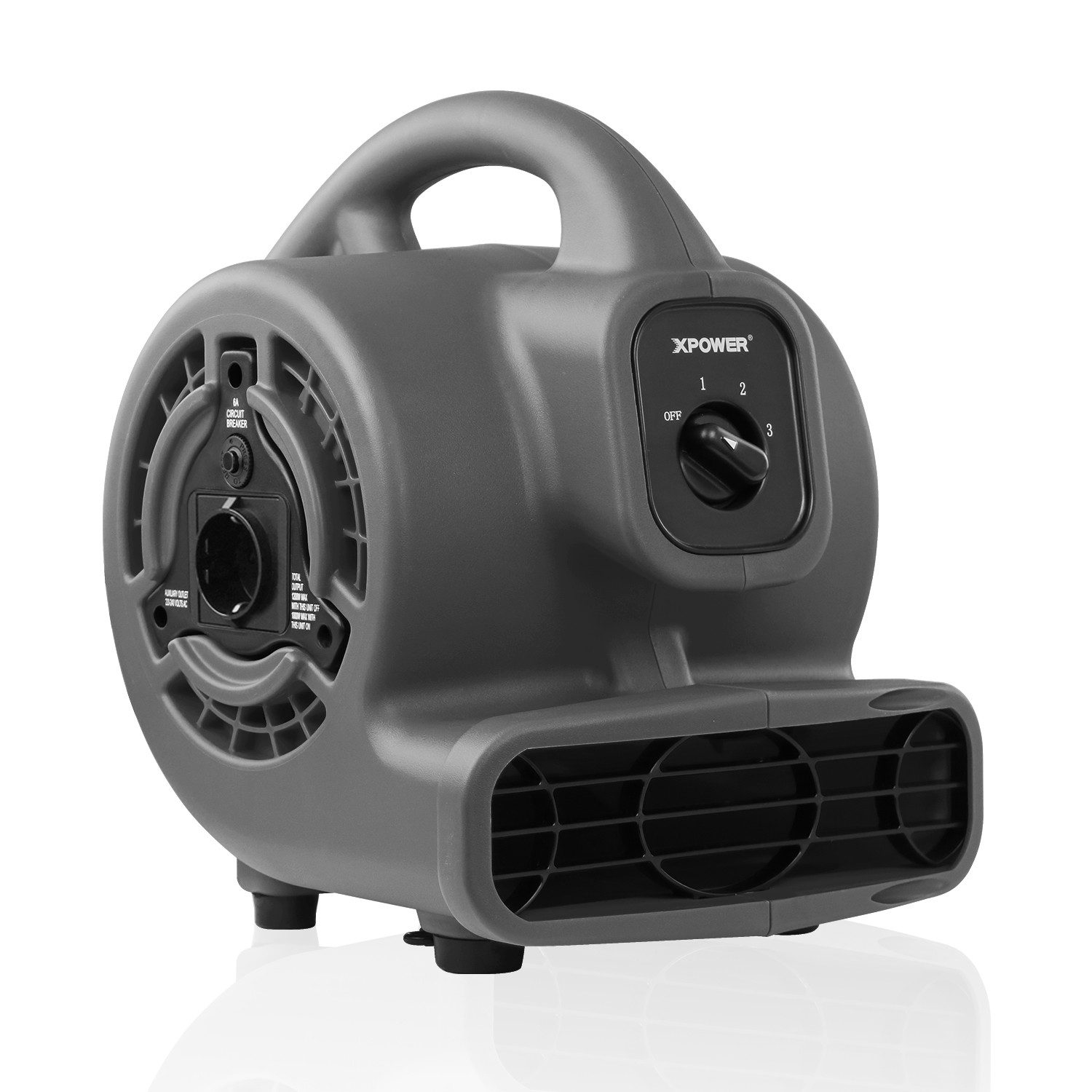 XPOWER Bodenventilator Elektro-Gebläse Air Mover Teppich-Trockner eigene Steckdose mitbringen