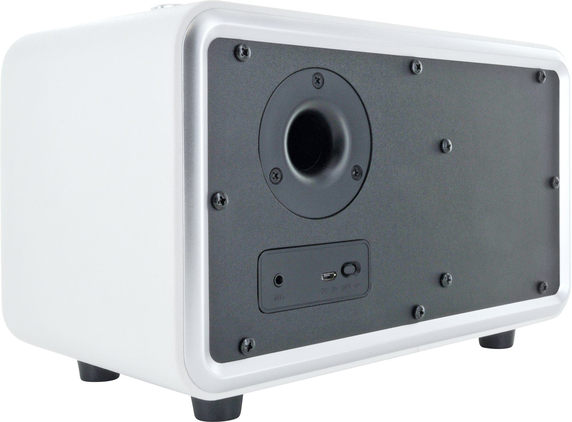 Schwaiger 661736 Bluetooth-Lautsprecher (Klinkenanschluss, Bluetooth, 24 W, Retro Design)