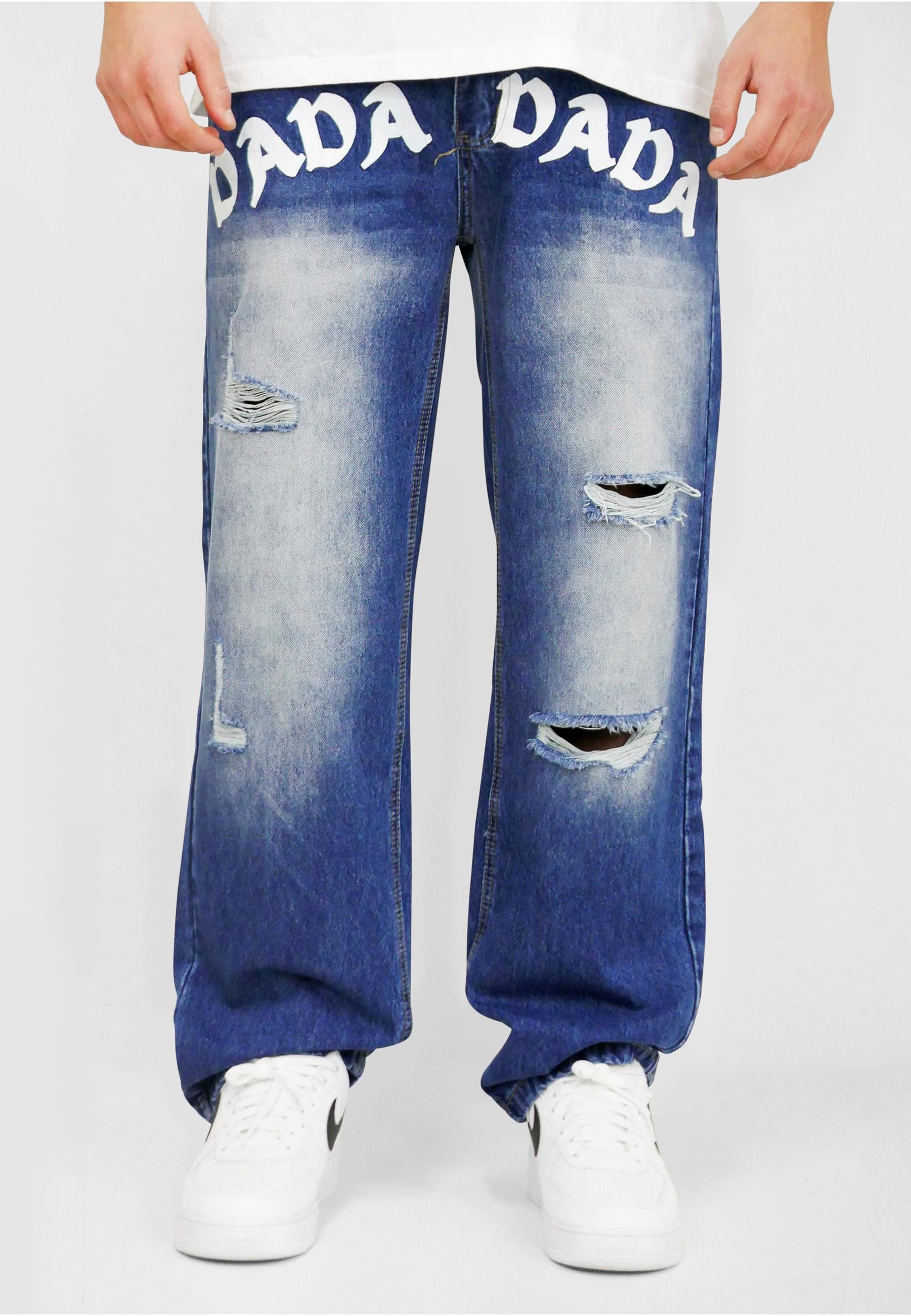 DADA Supreme Shorts DADA Supreme Dada Supreme Front Logo Destroyed Loose Fit Jeans (1-tlg)