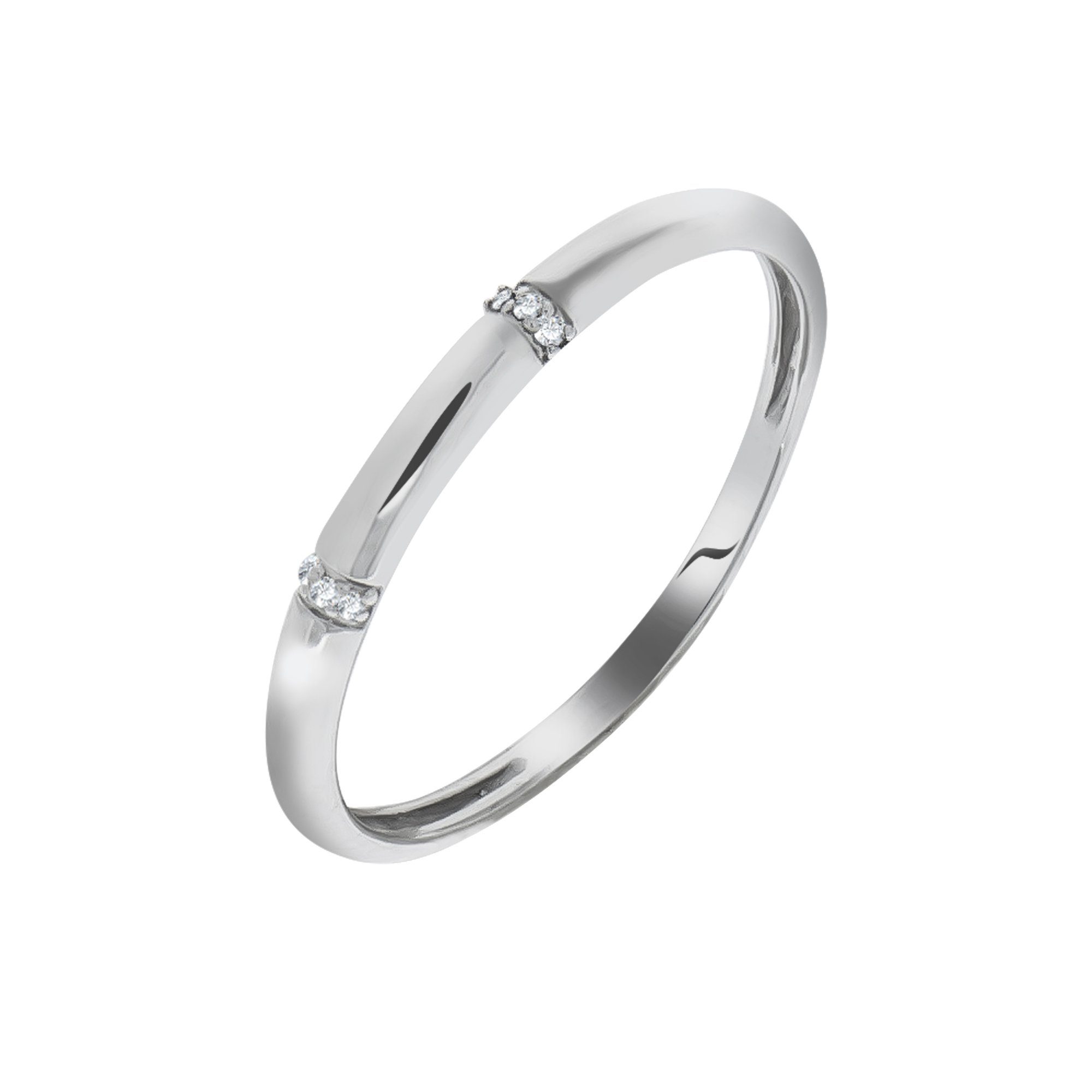 Vivance Fingerring 375 Weißgold Diamant günstig online kaufen