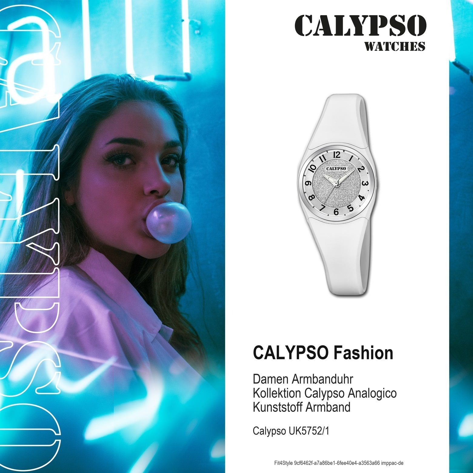 CALYPSO WATCHES Quarzuhr Calypso Damen Uhr K5752/1 Kunststoff PU, (Analoguh günstig online kaufen