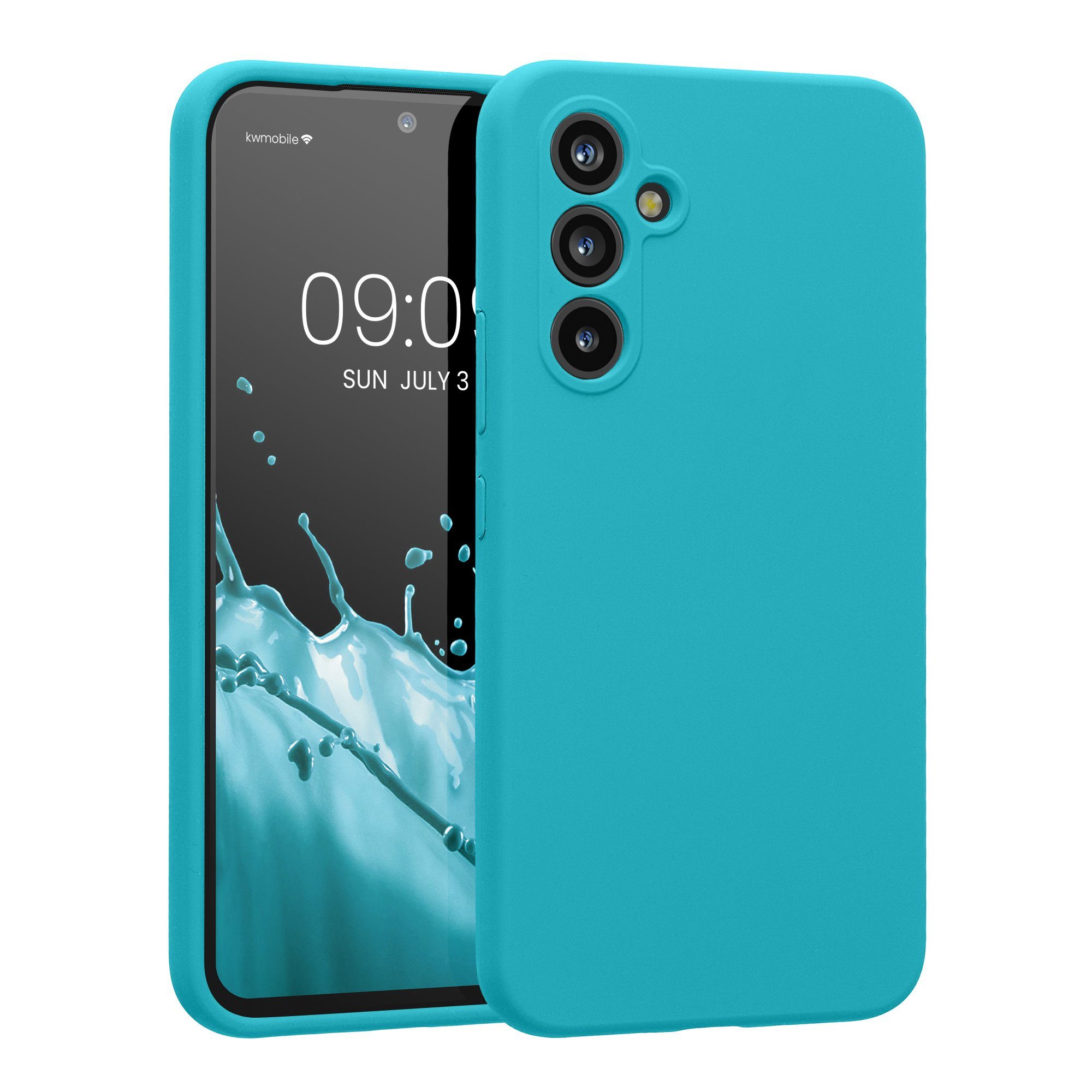 kwmobile Handyhülle Handyhülle für Samsung Galaxy A54 5G Hülle, gummierte Handy Silikon Case - Schutzhülle Cover