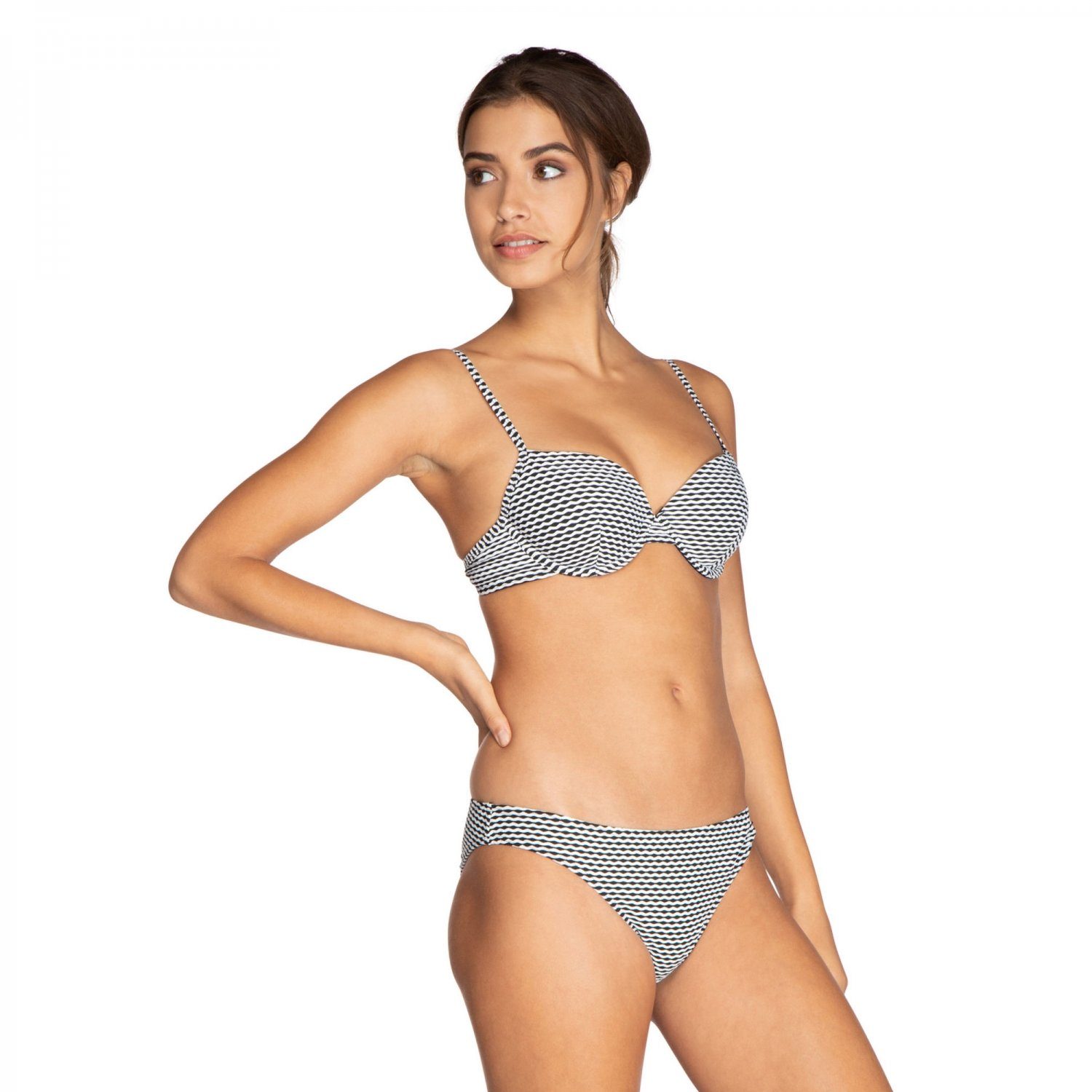 Protest Triangel-Bikini BRONX BCUP Damen schwarz/weiß Bikini