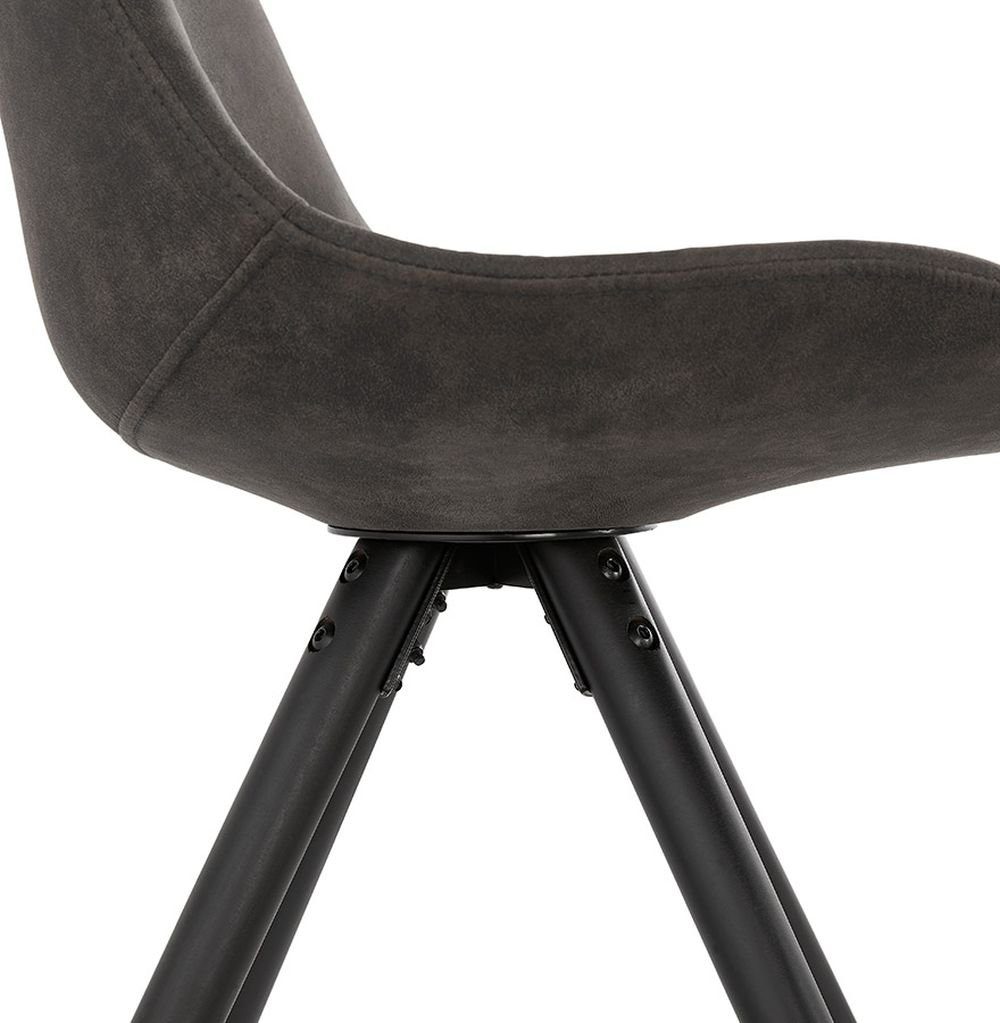 KADIMA Dunkles DESIGN Stuhl AURORA (dark Grau Esszimmerstuhl Textile