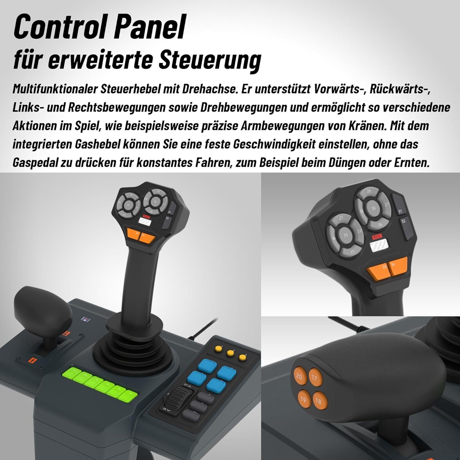 Hori Farming Vehicle Control System für PC (Windows 11/10) Gaming-Lenkrad