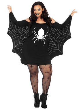 Leg Avenue Kostüm Jerseykleid Spinne, Werde zur Schwarzen Witwe mit diesem Spinnenkostüm