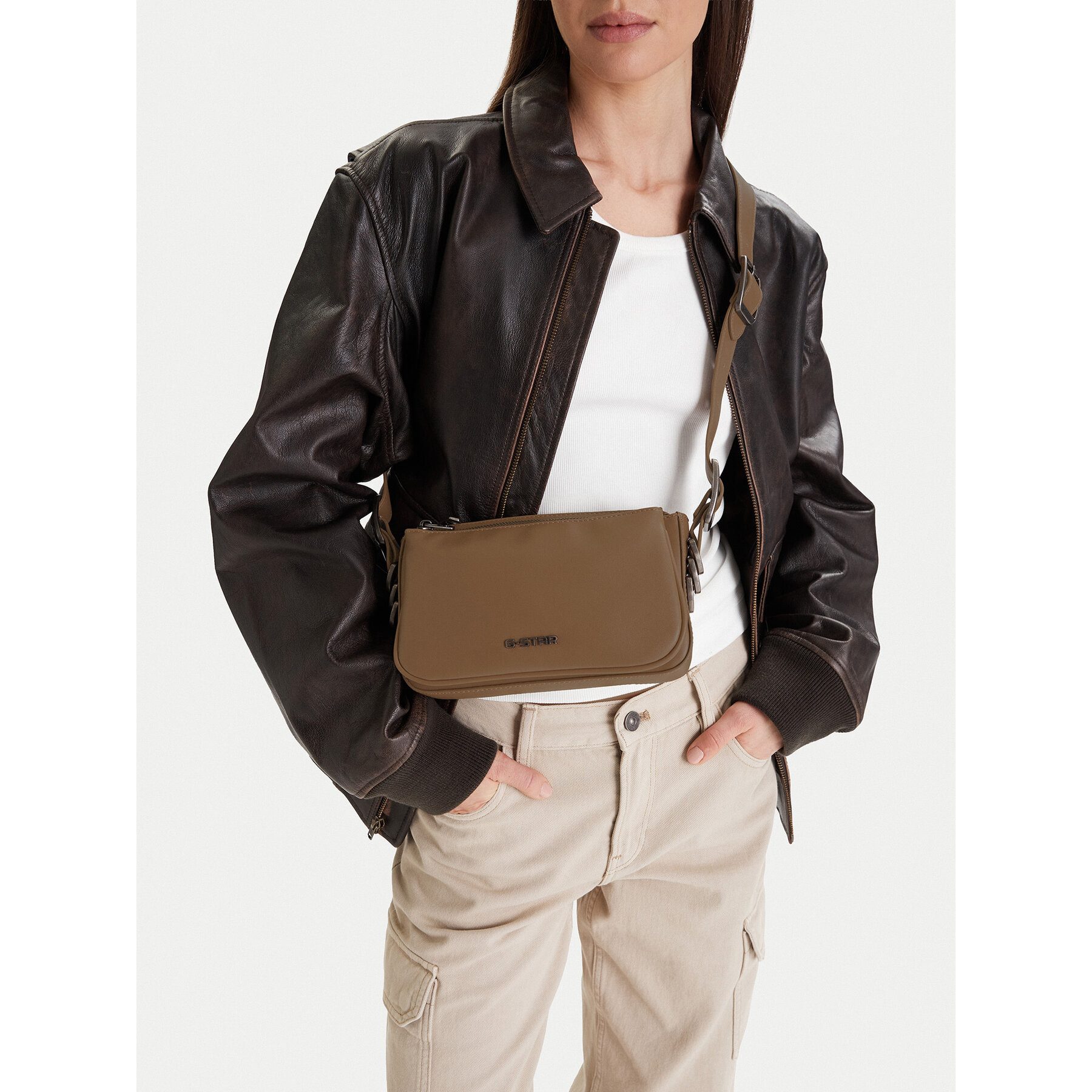 G-STAR Umhängetasche G Star Raw Damen Tasche Beige