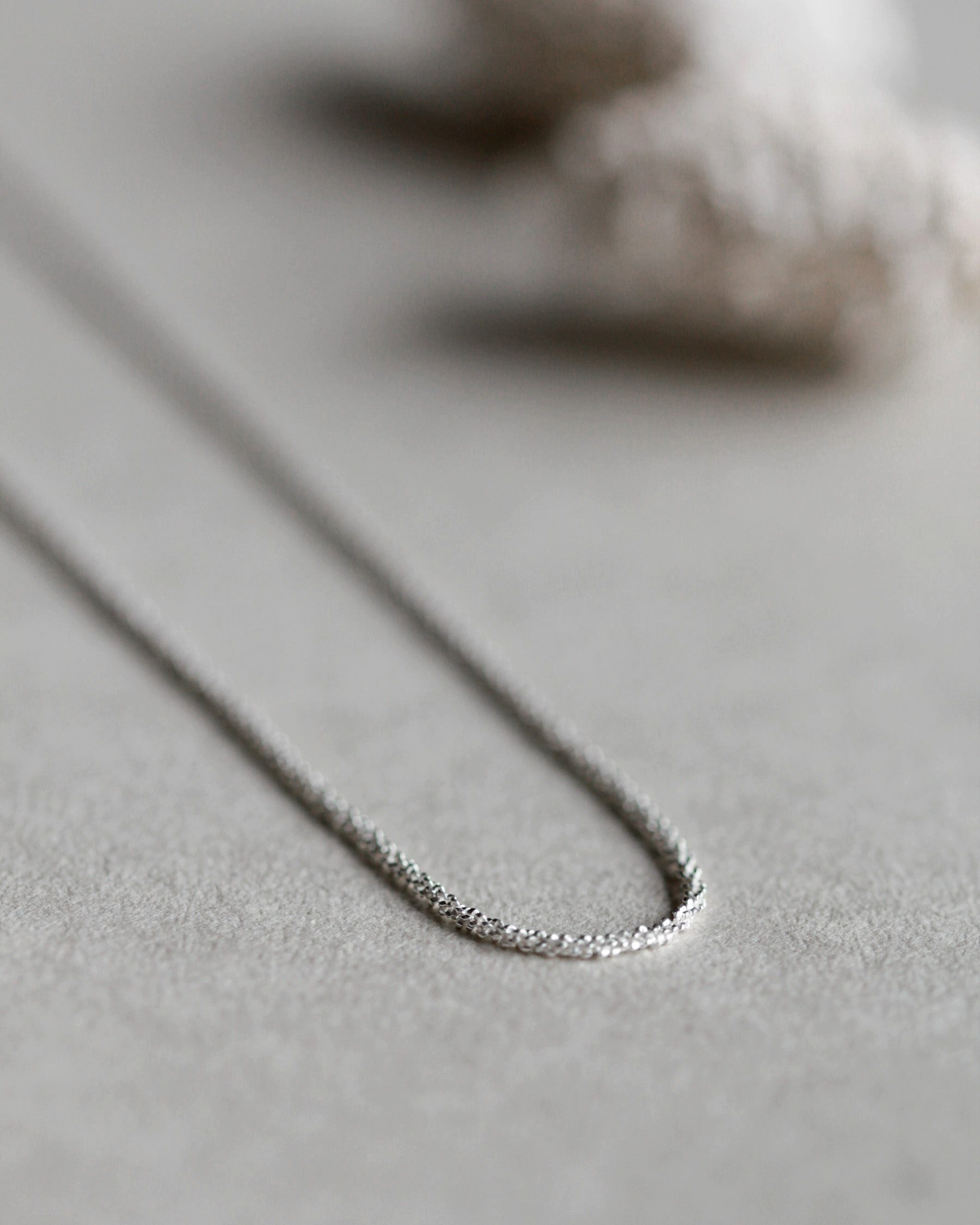 lille mus Silberkette Kette 'Glitzer' 925 Silber / vergoldet