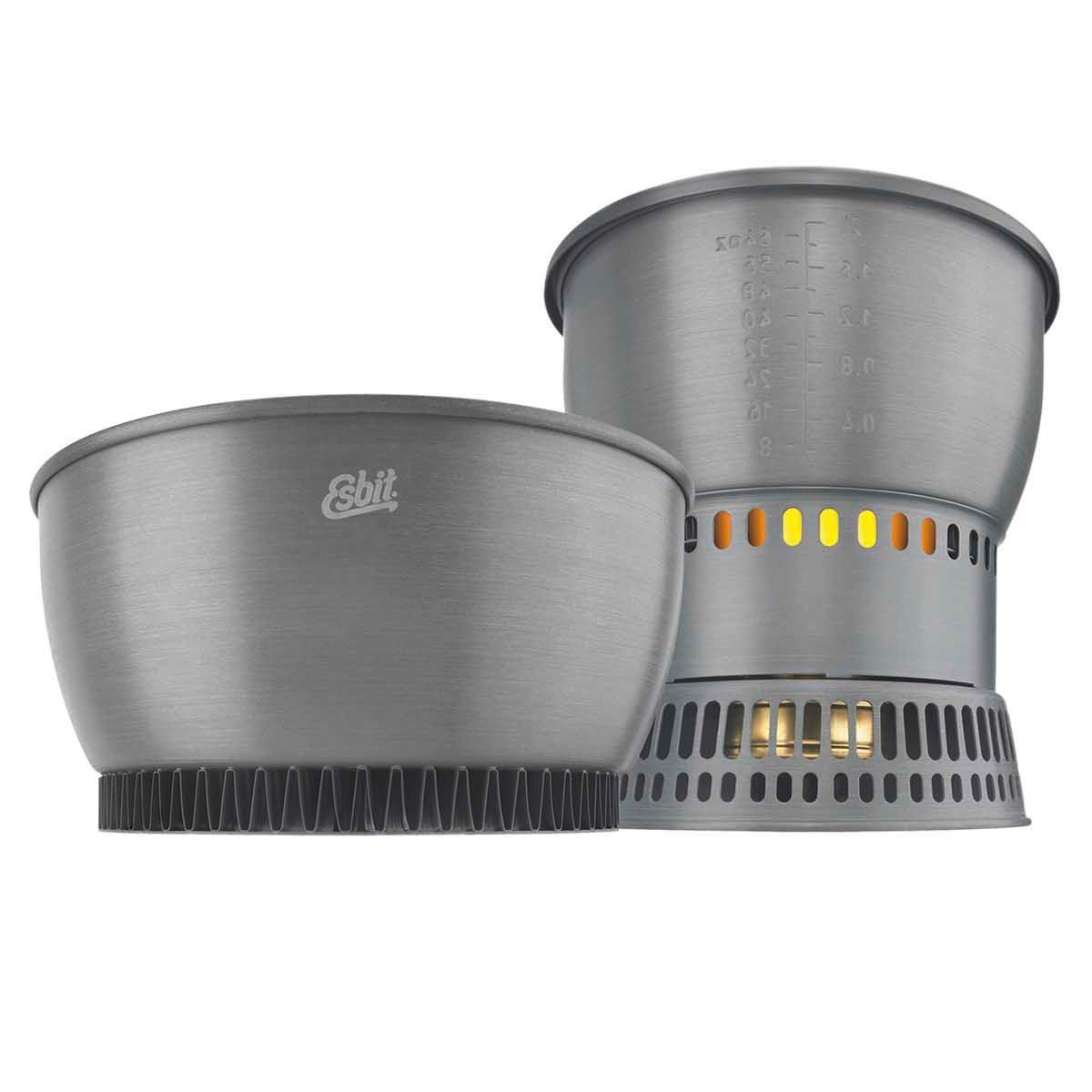 Esbit Gaskocher Esbit Aluminium Kochset mit Spiritusbrenner
