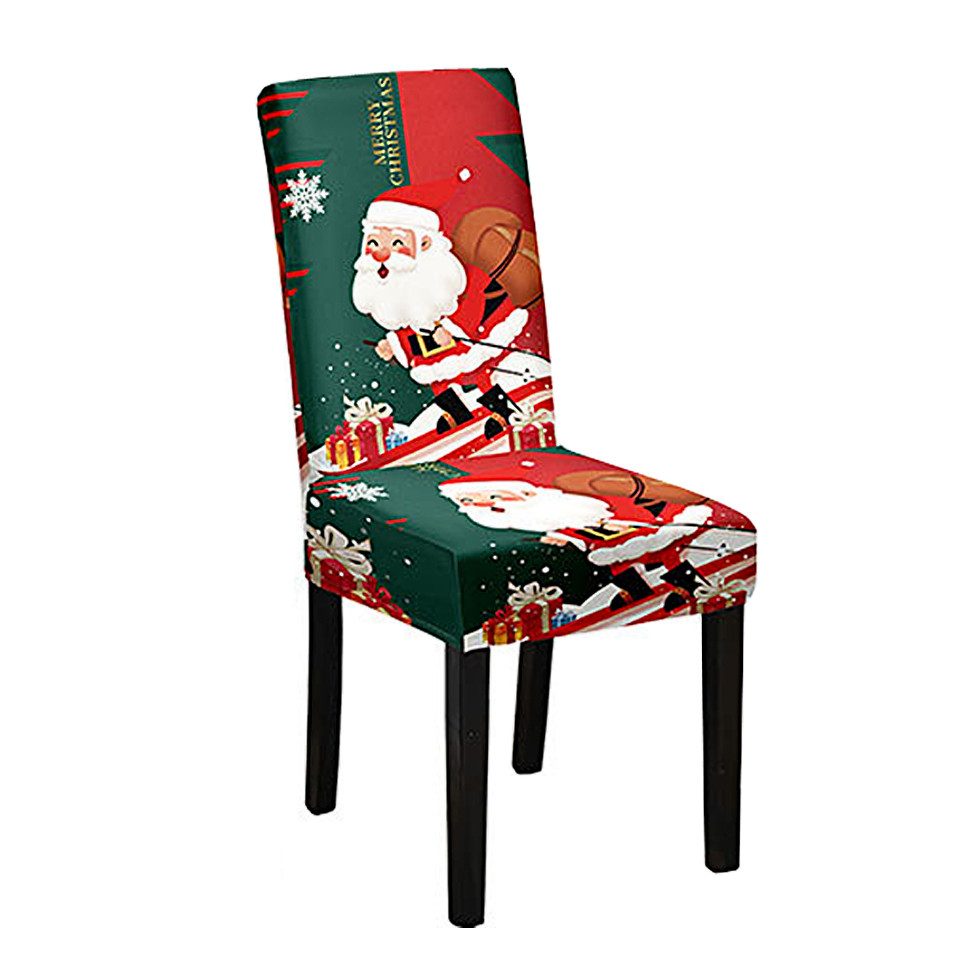 Coonoor Stuhlhusse Elastischer Stuhlhusse, Weihnachts-Stuhlhusse