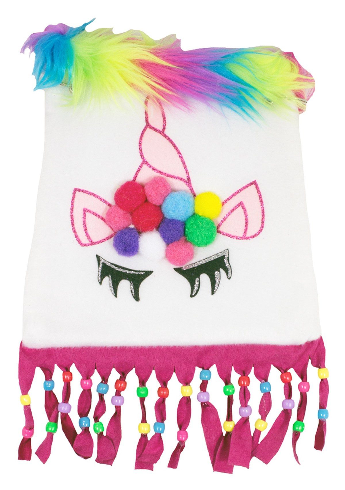 Kostüm Einhorn Handtasche - Weiß - Umhängetasche JGA Karn