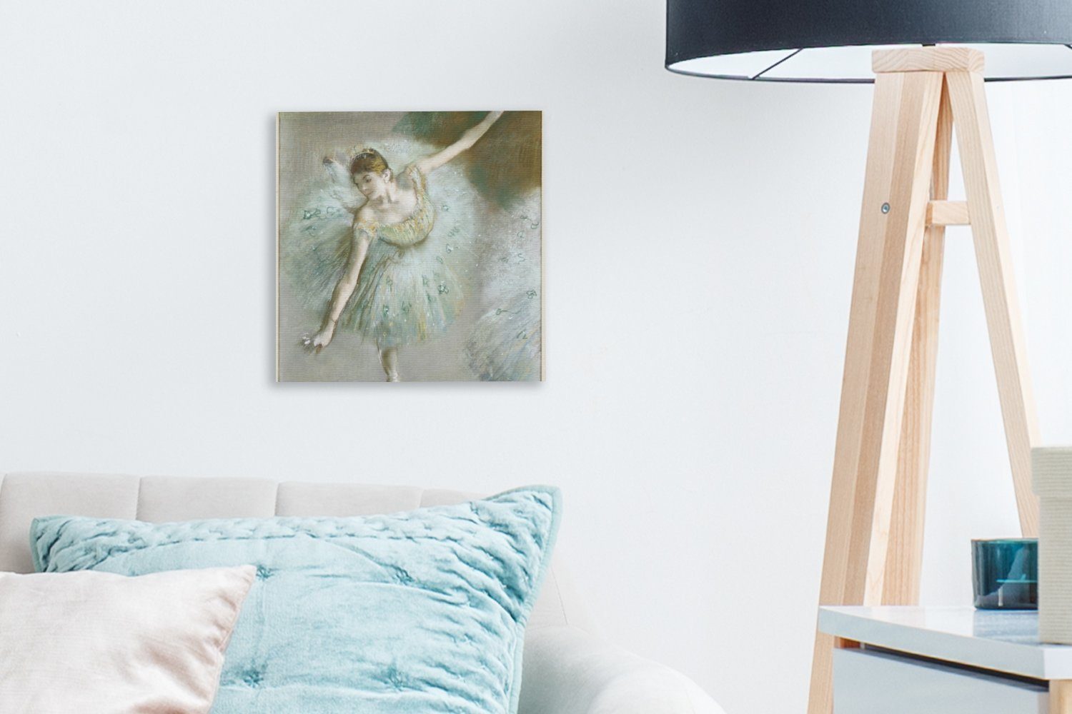 Bilder Schlafzimmer in Gemälde - Degas, OneMillionCanvasses® von Grün St), Leinwandbild (1 Wohnzimmer Tänzerin Edgar für Leinwand