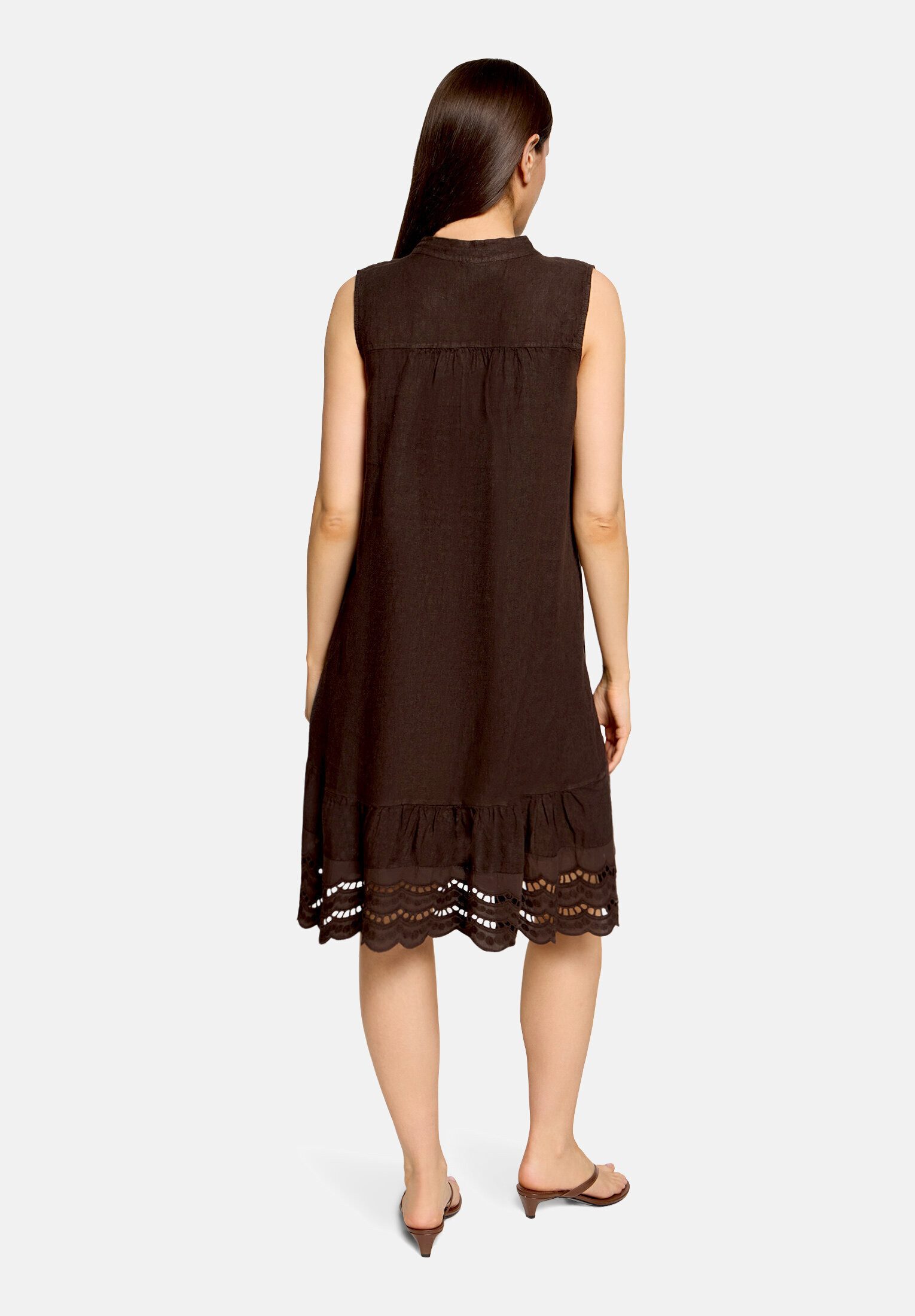 Cartoon Druckkleid Damen mit Stickerei
