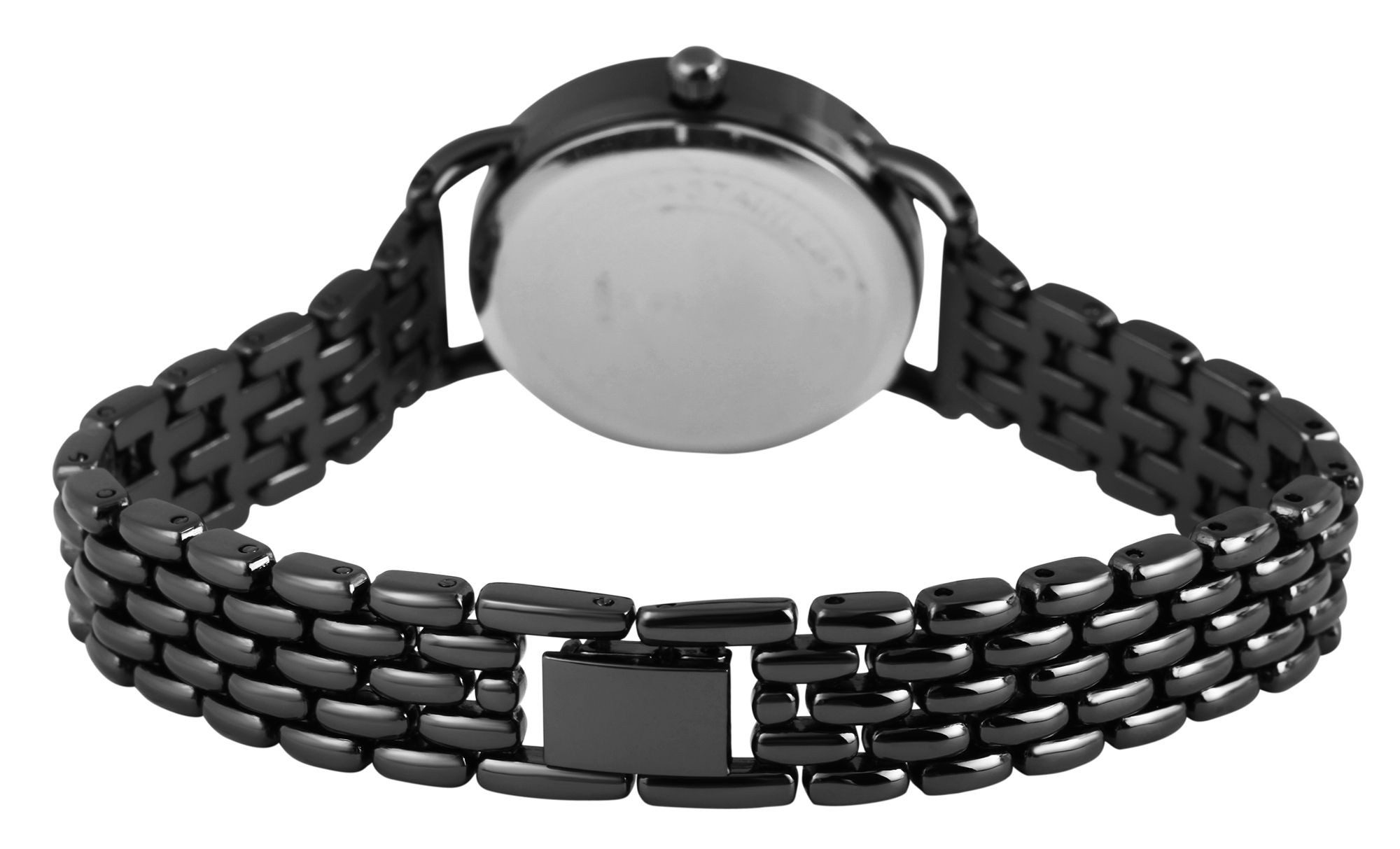 EXCELLANC Quarzuhr mit Metallarmband und Mineralglas, Damenuhr Metall