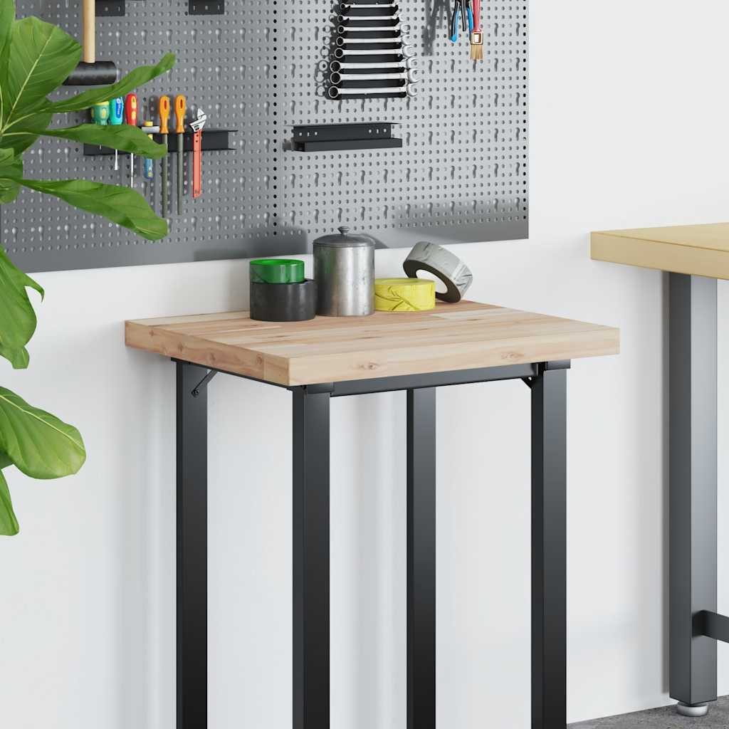 vidaXL Schreibtischplatte Schreibtischplatte Unbehandelt 60x50x4 cm Massivholz
