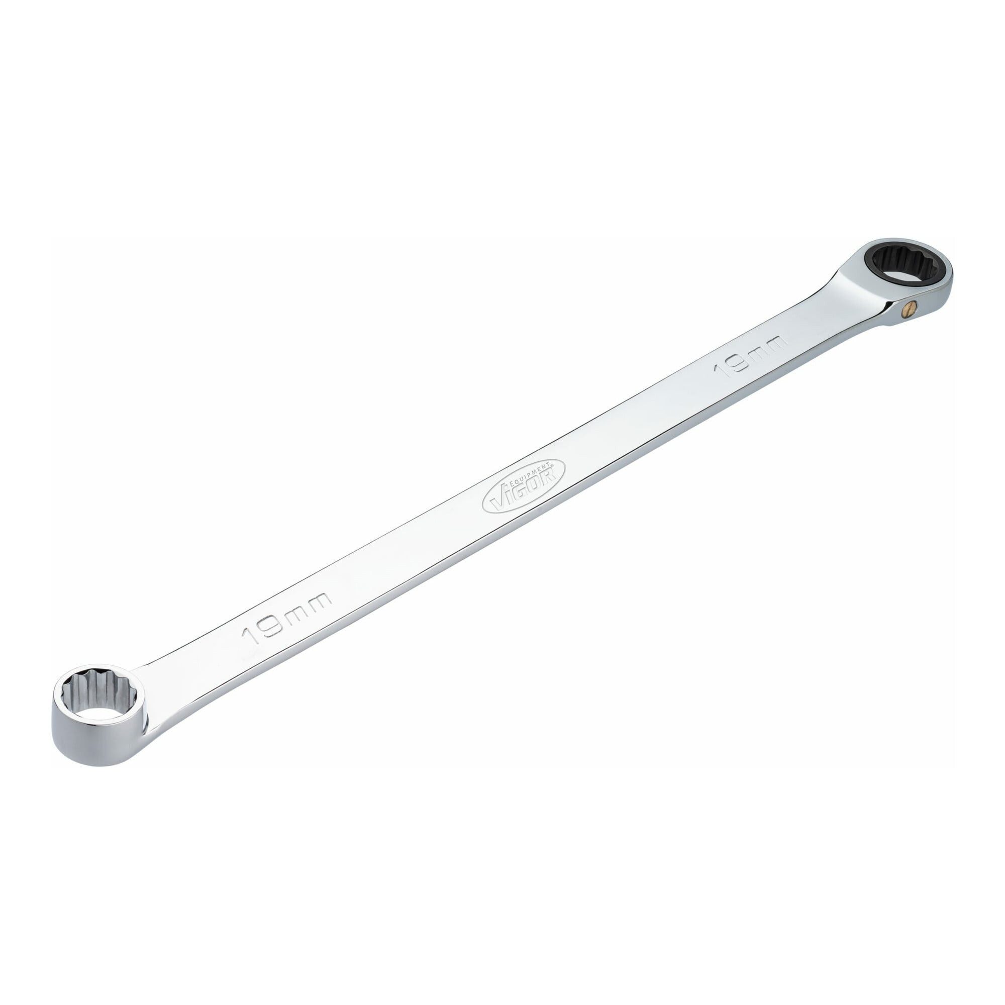 VIGOR Ratsche VIGOR Ratschen-Ringschlüssel, extra lang, V7031-19, SW 19 mm