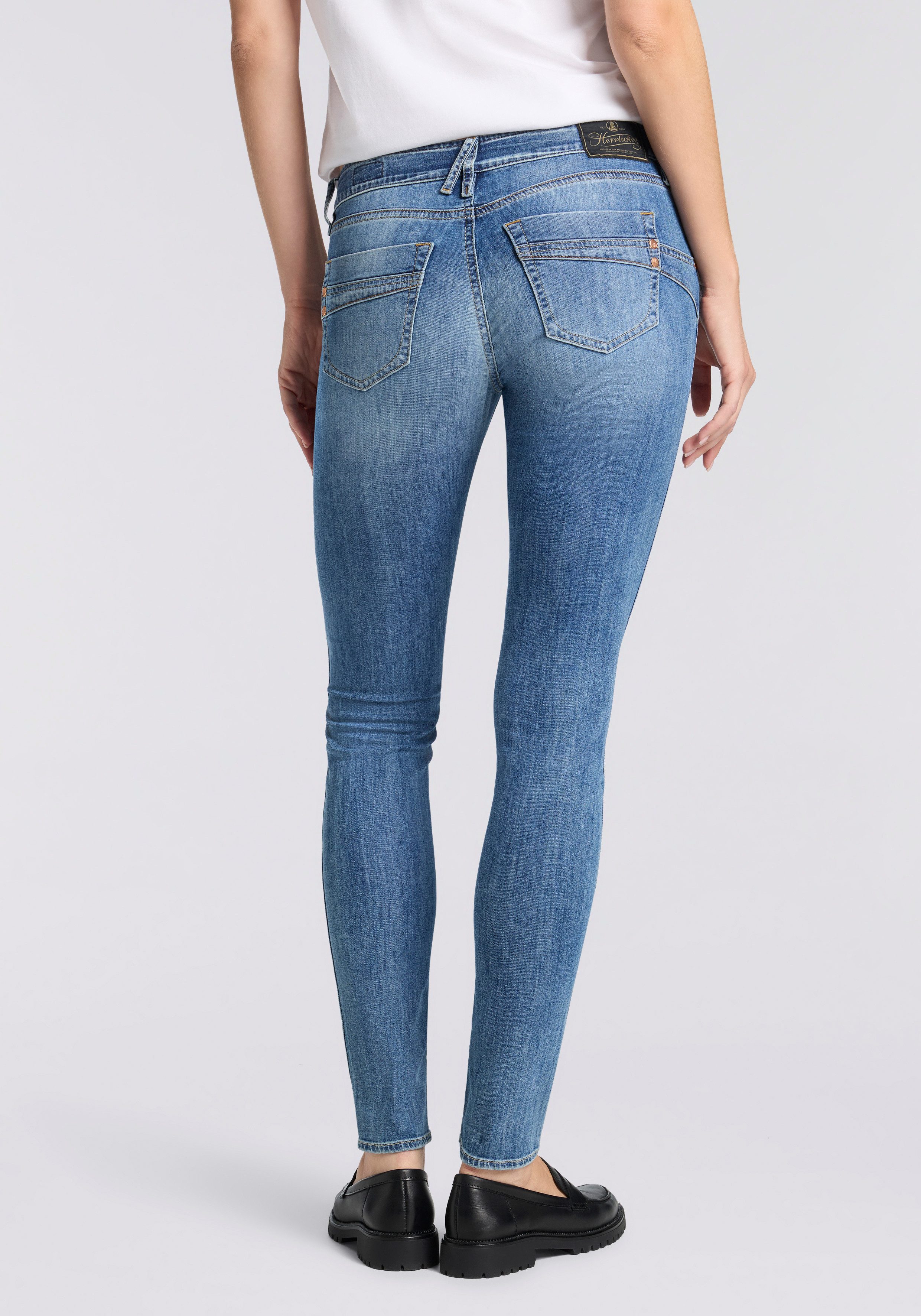 Herrlicher Slim-fit-Jeans Touch Slim Denim Light Mid Waist