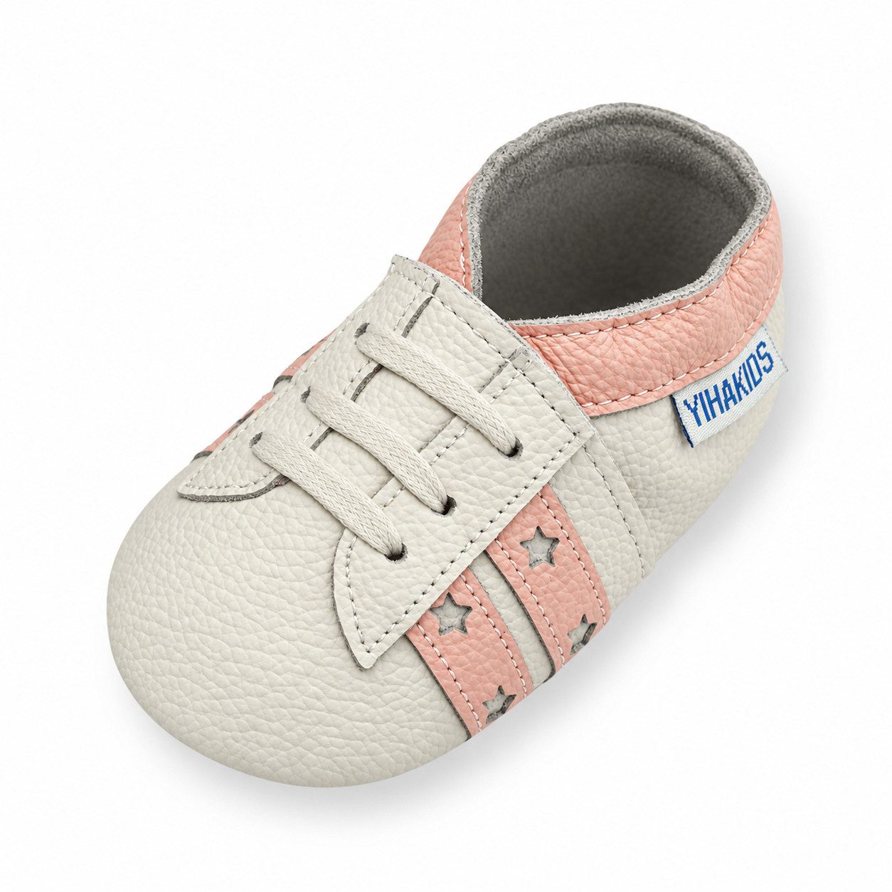 Yalion Yalion Baby Leder Lauflernschuhe Krabbelschuhe Rosa Elastisch Krabbelschuh elastisch – Bild 3 von 5