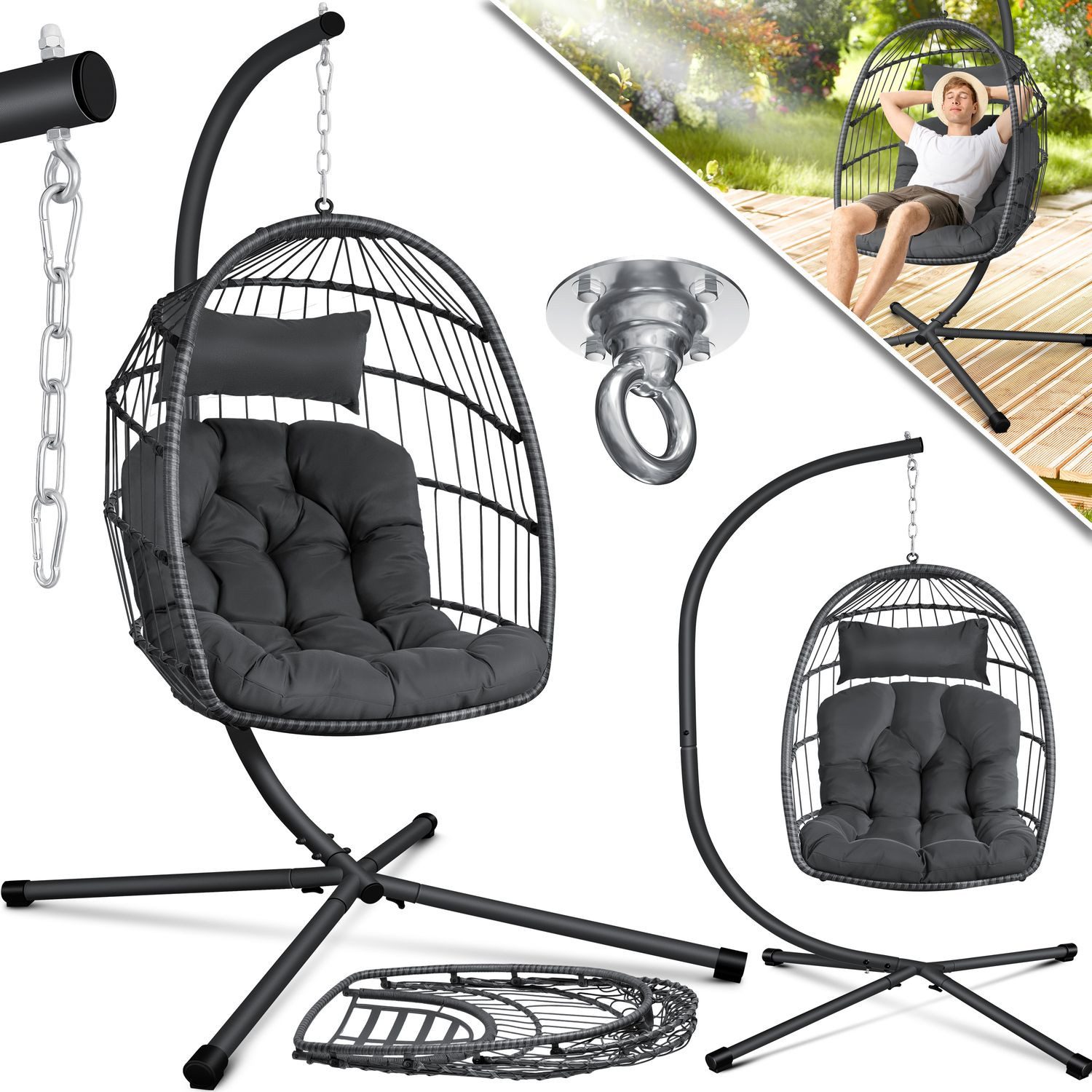 KESSER Hängesessel, Hängesessel Jungle mit Gestell günstig online kaufen
