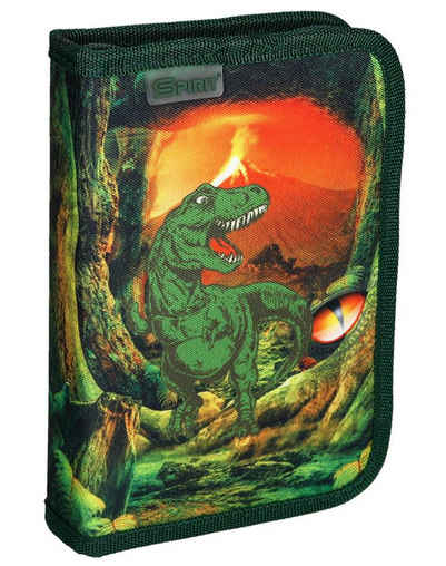 Spirit Federtasche Dino gefüllt Federmäppchen Stifte Etui Federmappe Dinosaurier, (27-tlg)