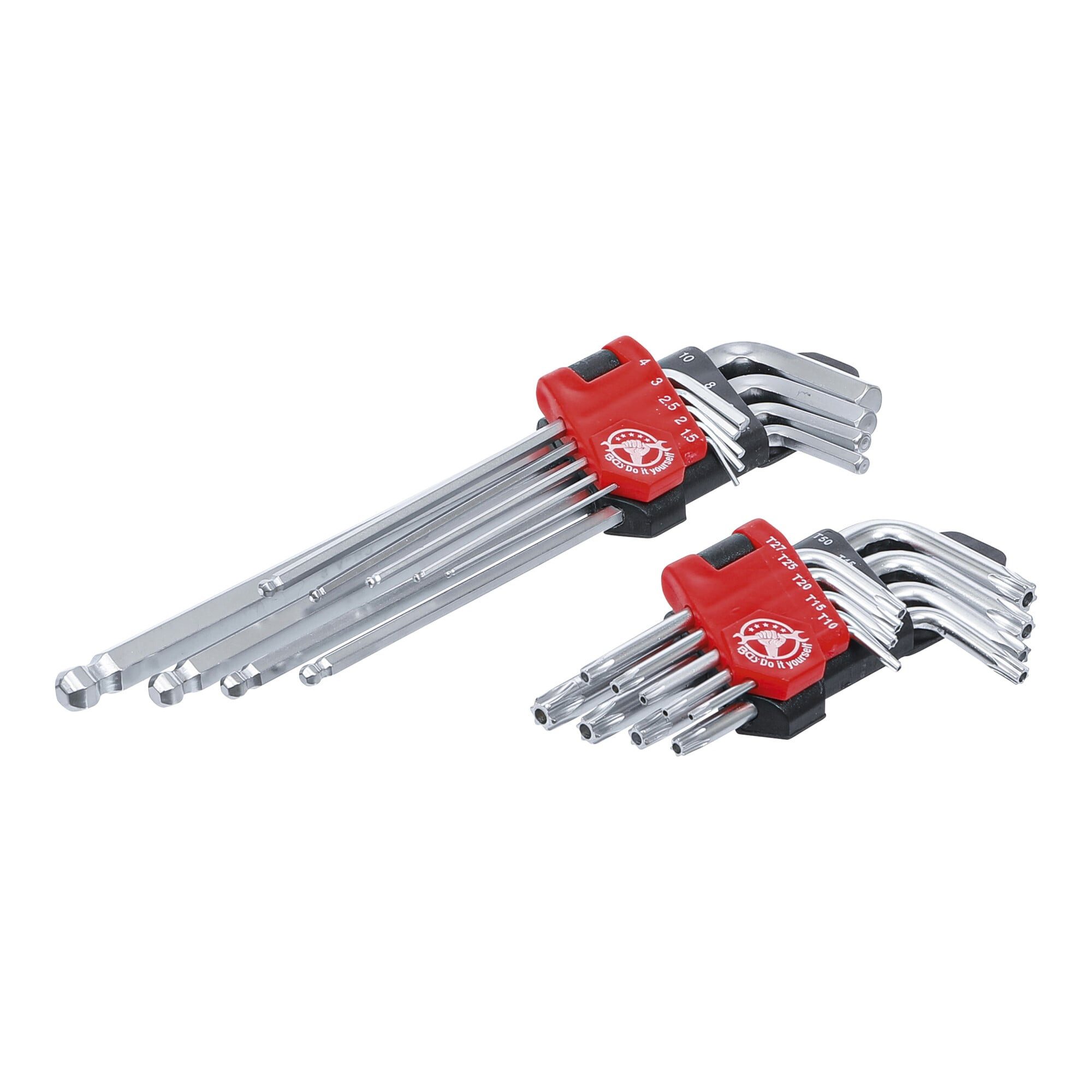 BGS Schraubendreher BGS Do it yourself Winkelschlüssel-Satz lang T-Profil (für TX) T10 - T