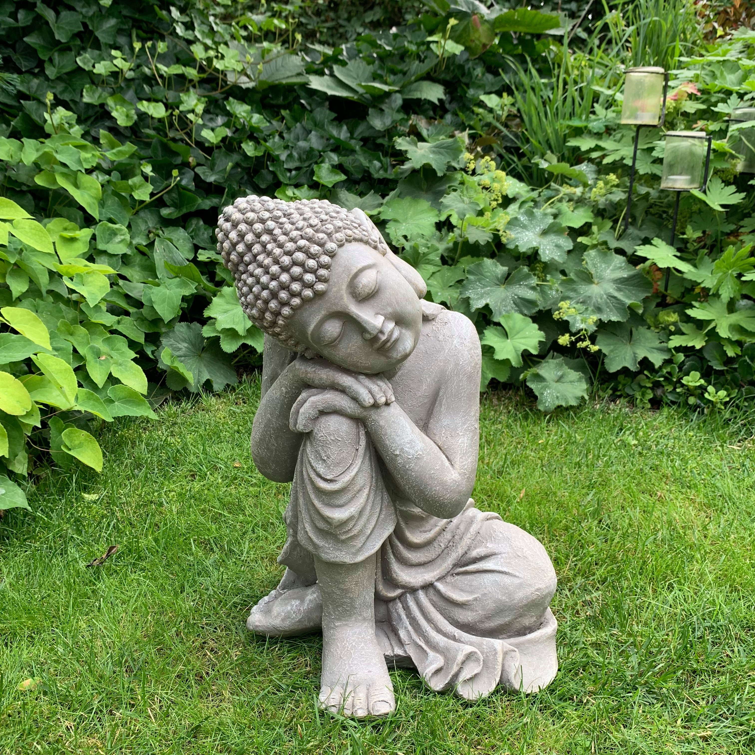 K&L Wall Art Buddhafigur Feng Shui Fensterbank Deko Buddha Statue Zen Figur günstig online kaufen