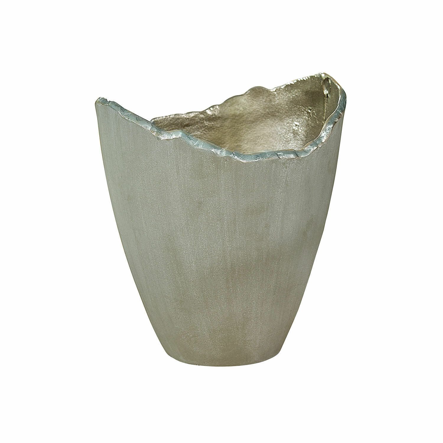 Tischvase Vase Yasillo grau/silber