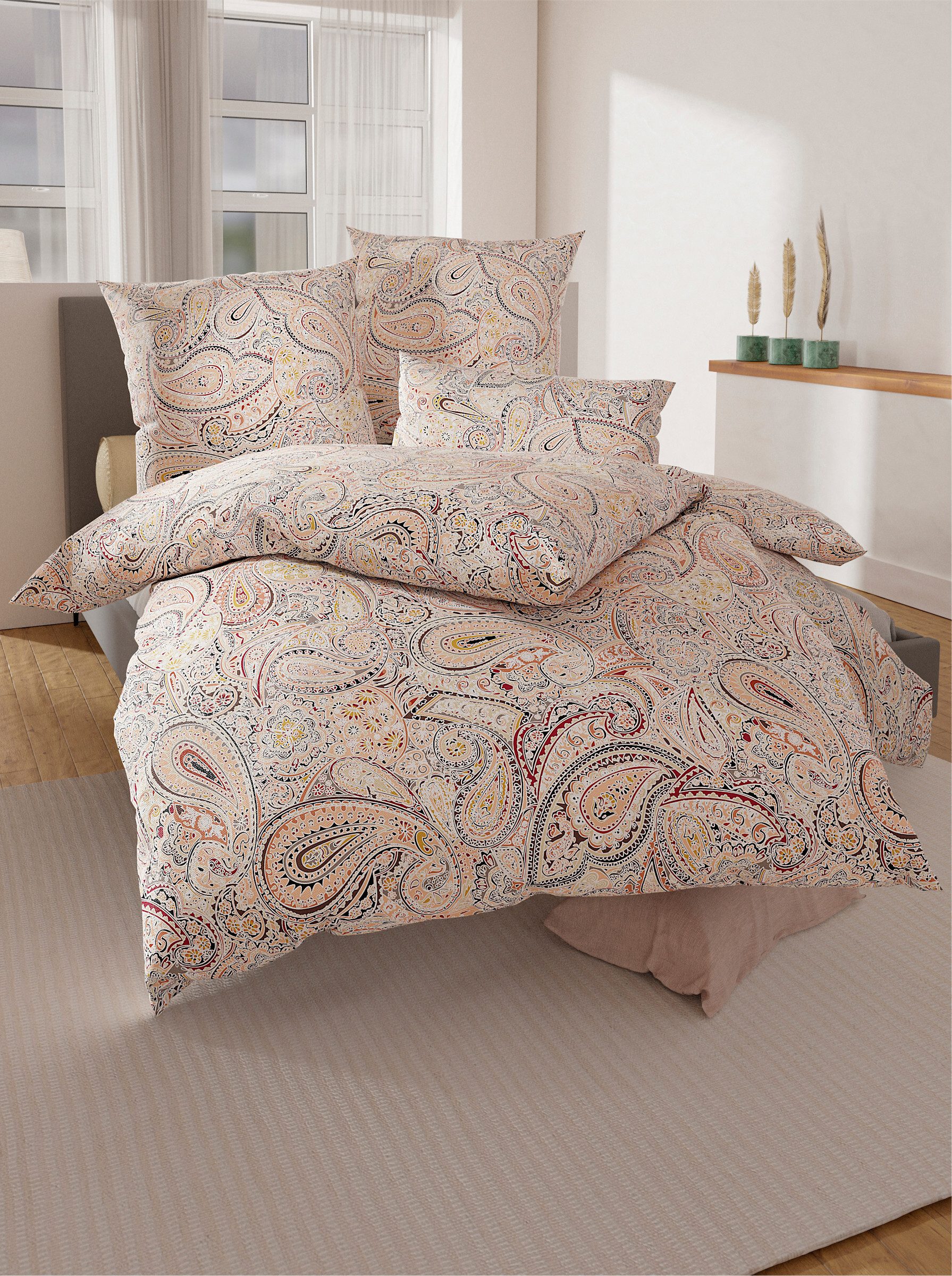 Witt Bettwäsche Bettwäsche, Feinbiber, 4 teilig, Feinbiber