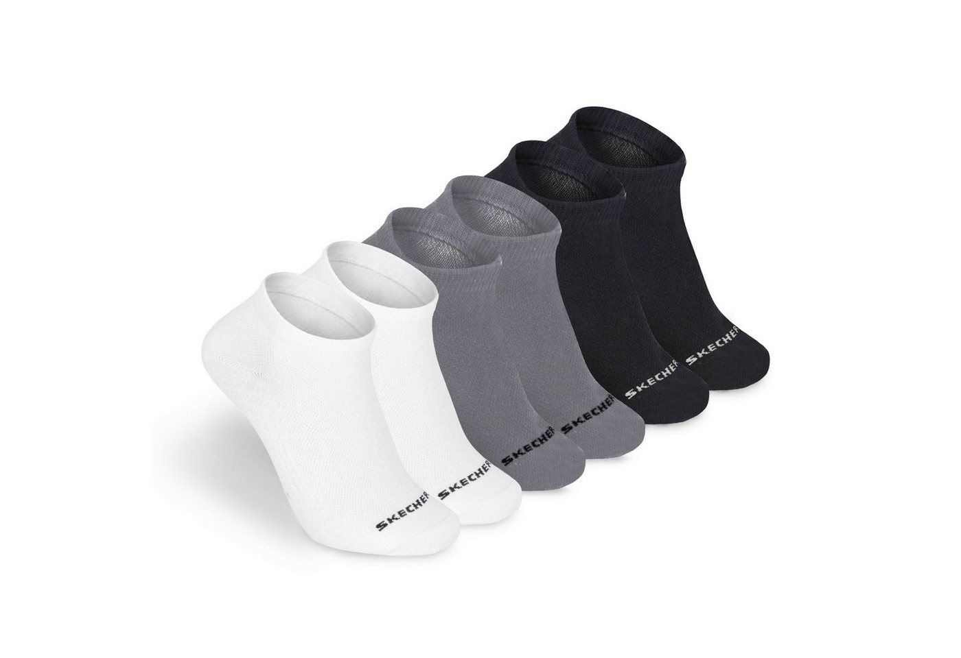 Skechers Socken Herren - Atmungsaktiv und komfortabel - Performance für den Arbeitstag Mesh-Belüftung für optimale Luftzirkulation - Weicher Bund