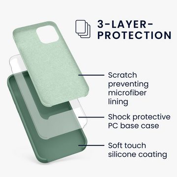 kwmobile Handyhülle Hülle für Apple iPhone 12 mini, Hülle Silikon gummiert - Handyhülle - Handy Case Cover