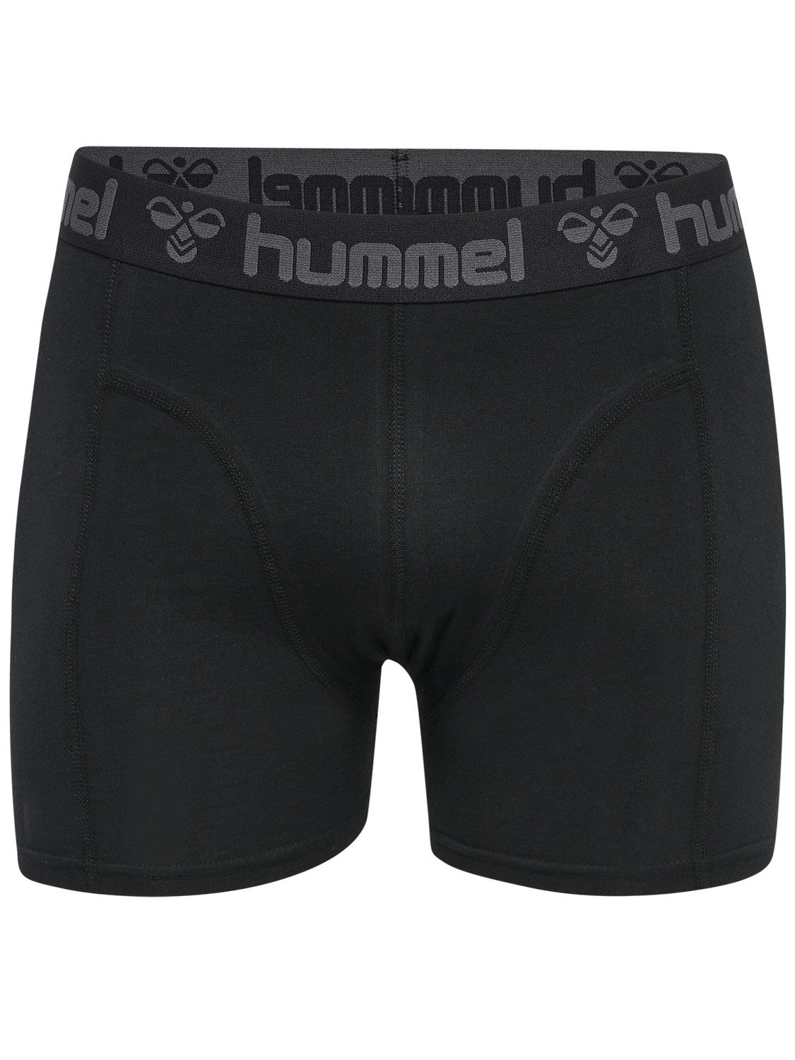 hummel Boxershorts Boxershorts 4er-Pack elastischer Bund Jersey-Stoff für Herren (4-St) Baumwolle Stretch Fit Einfarbig atmungsaktiv Pull-on