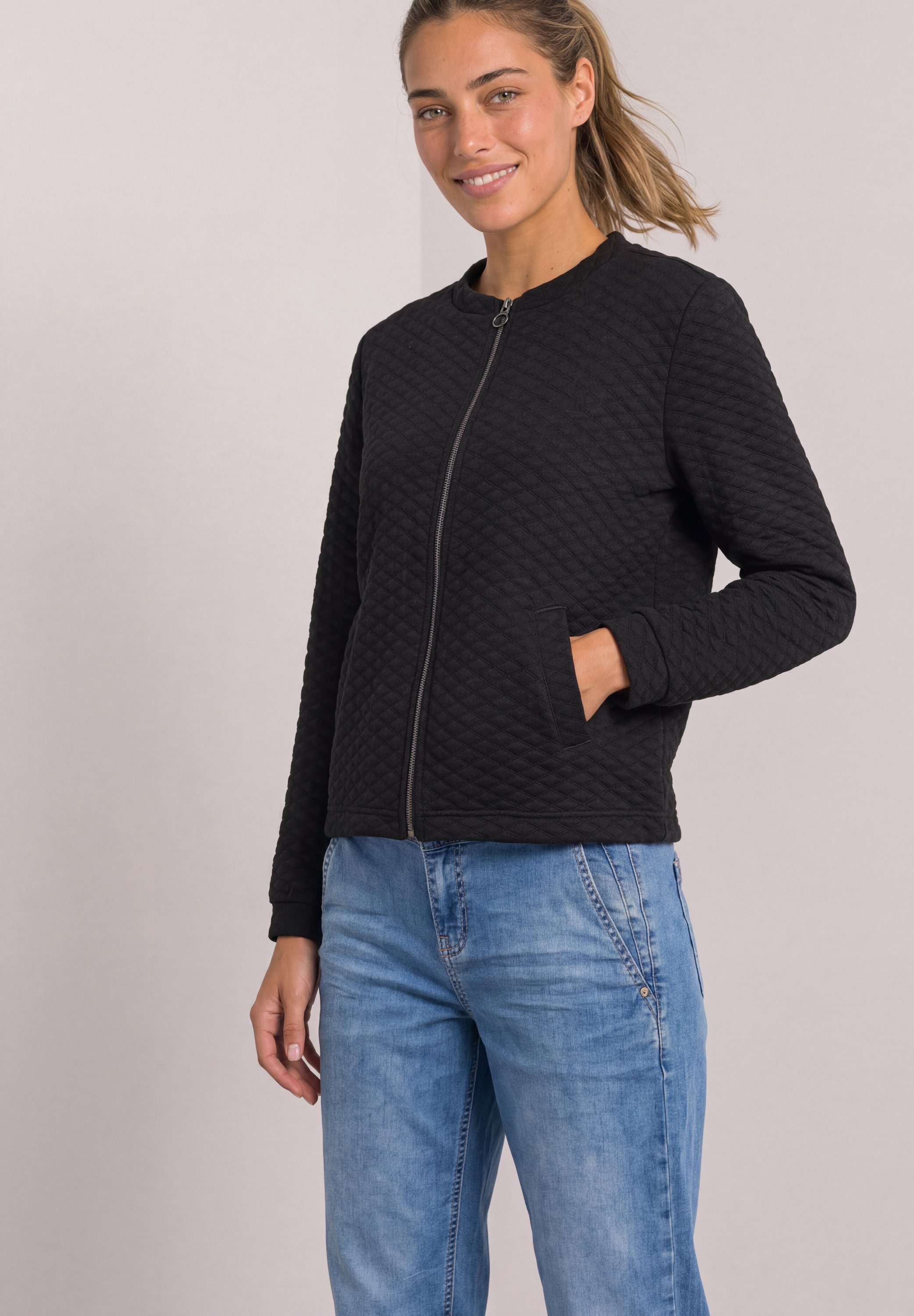 STREET ONE Cardigan mit Rundhalsausschnitt